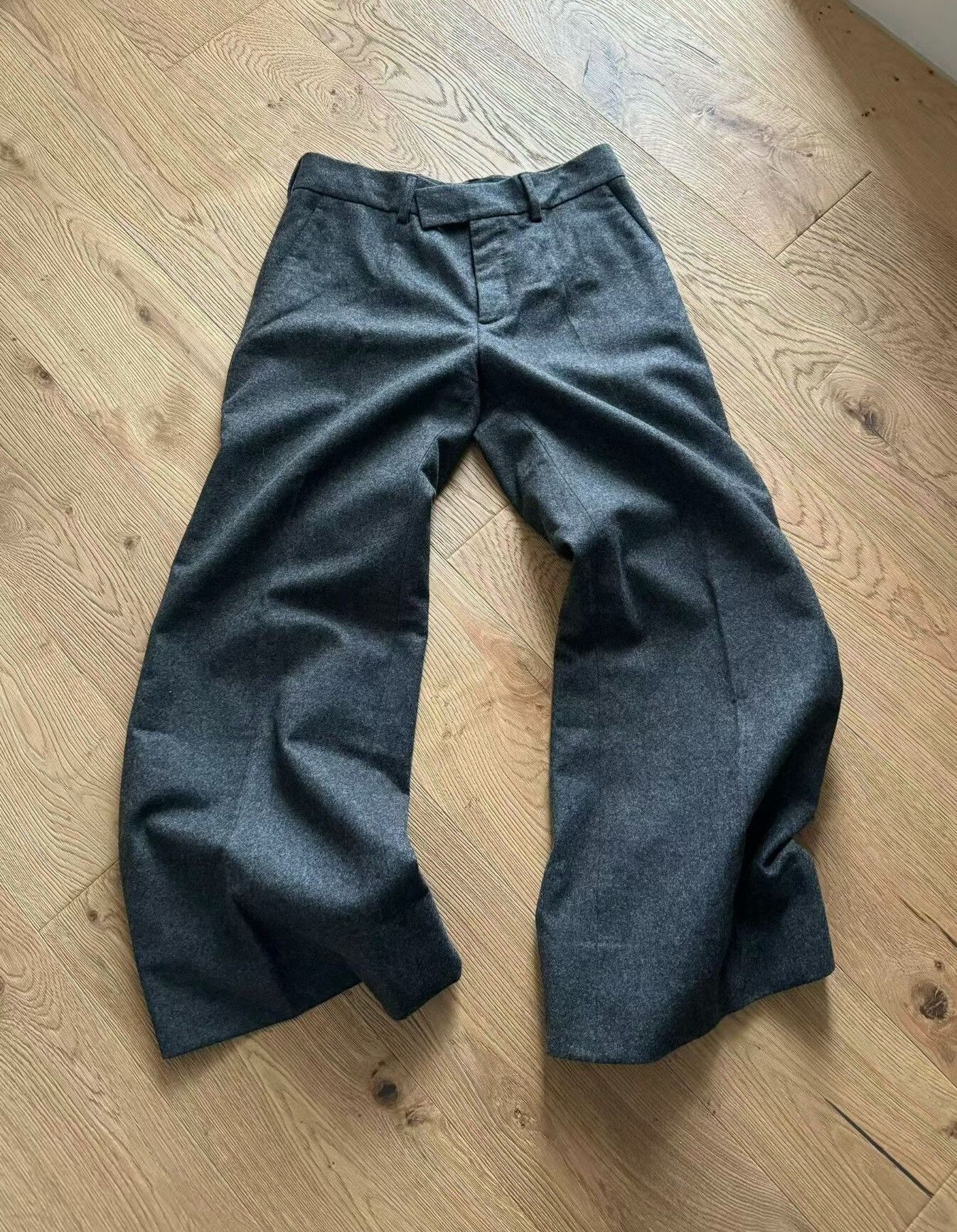 Dior Dior Gray Wool Blend Flared Pants Size US 32 / EU 48 - 1 Thumbnail