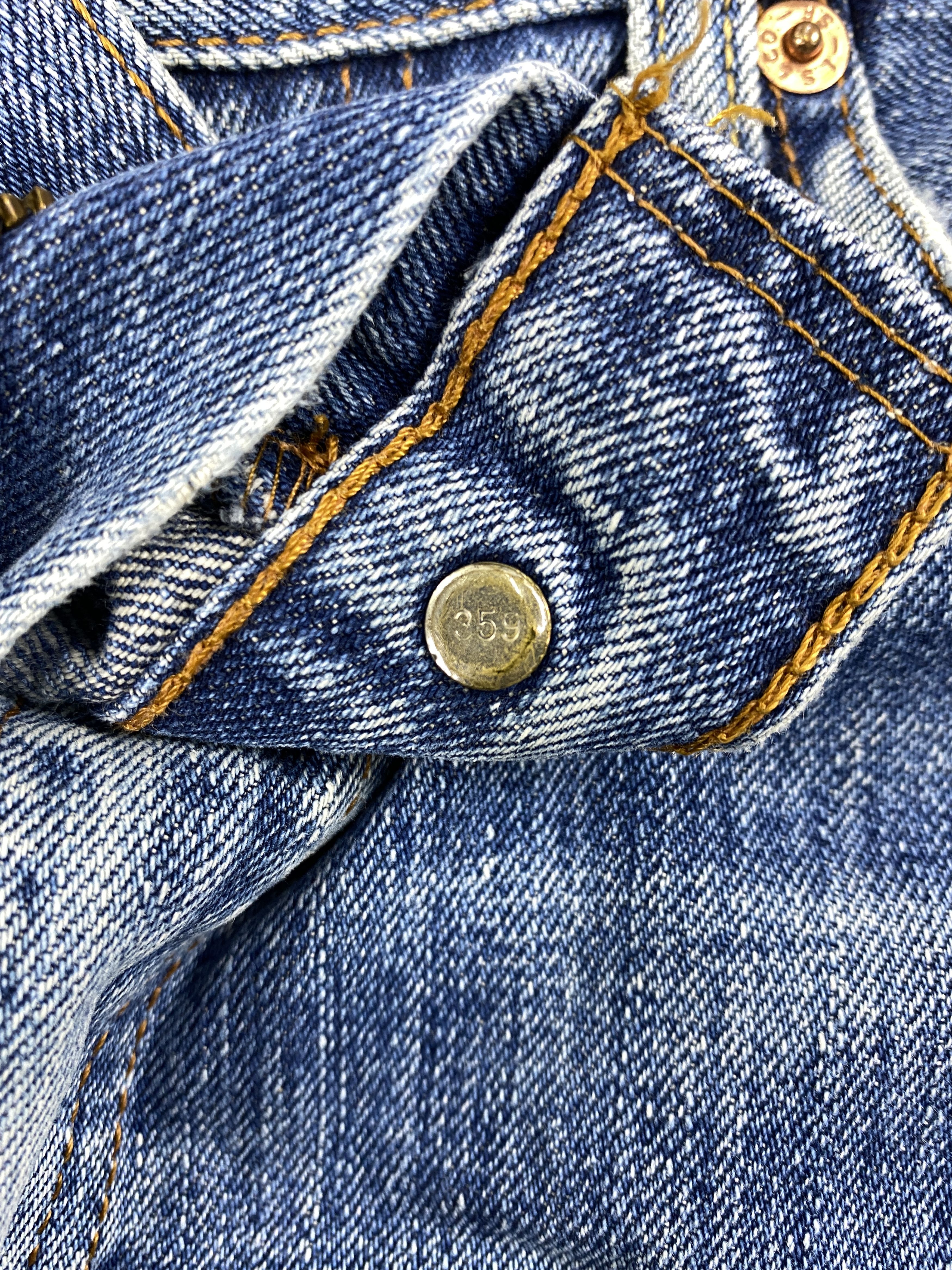 Levi's Distressed Blue Vintage Levi's 502 31x27 Denim -SJ069 Size US 31 - 6 Thumbnail