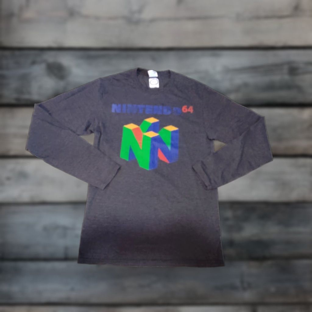 Port & Company VINTAGE Nintendo Classic N64 Logo Graphic Tee Shirt Size US S / EU 44-46 / 1 - 1 Thumbnail