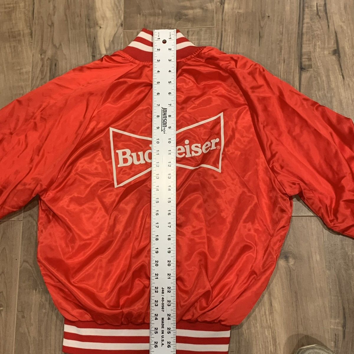 Budweiser VTG Budweiser Satin Bomber Jacket Mens L Anheuser Busch 80s Size US L / EU 52-54 / 3 - 8 Thumbnail