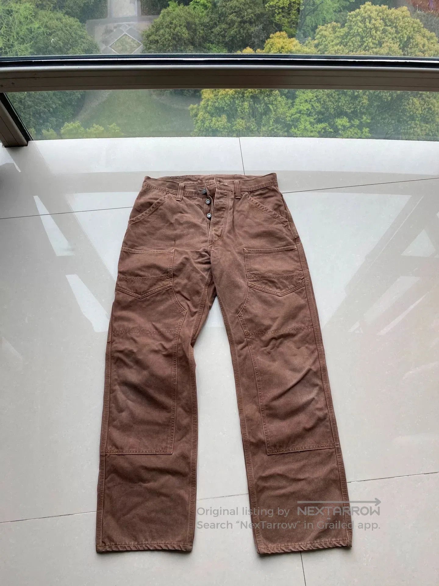 Freewheelers Brown Canvas Bootleggers DERRICKMAN Jacket. Size US 30 / EU 46 - 1 Thumbnail