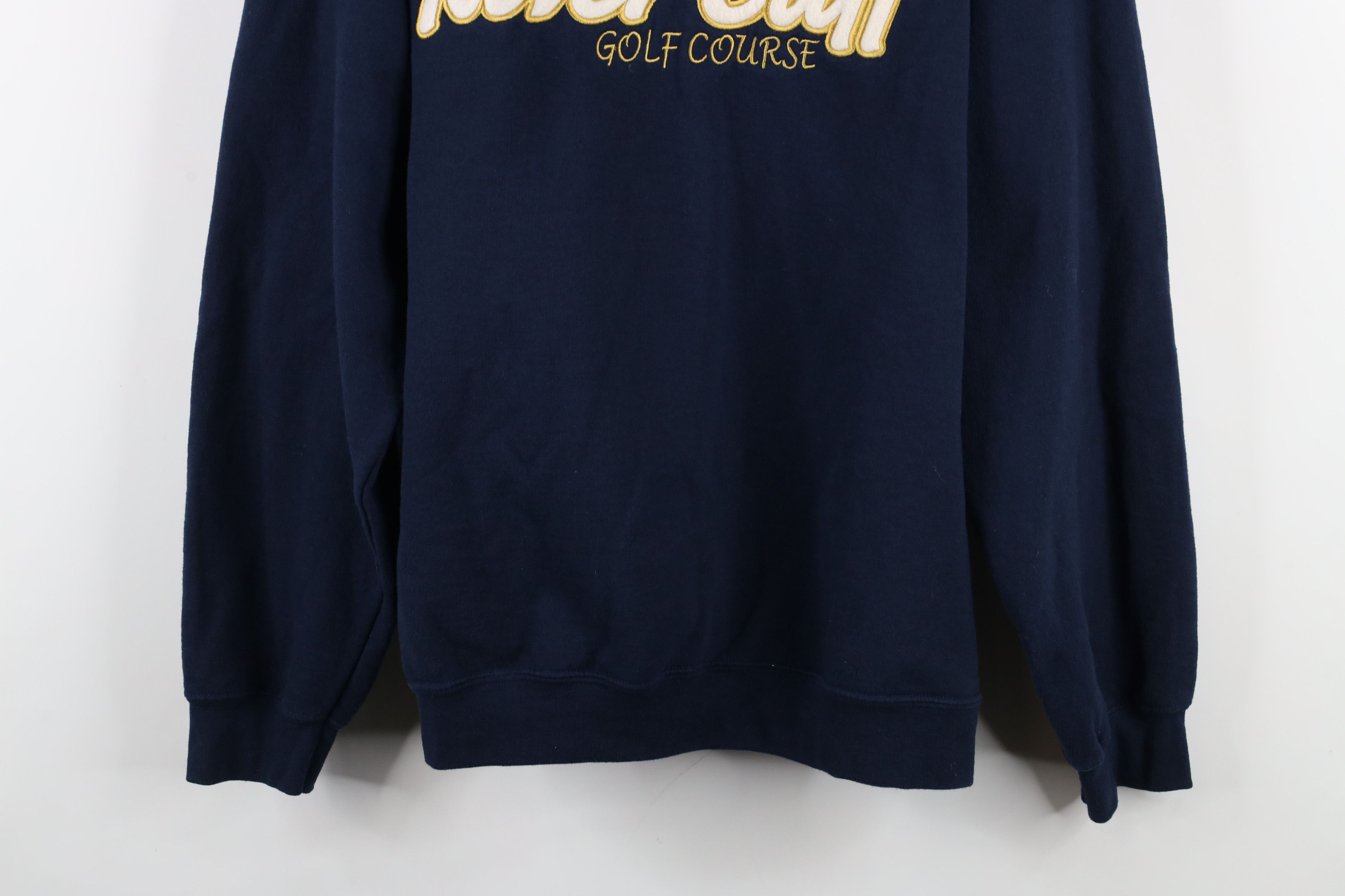 Vintage Vintage 90s Spell River Cliff Golf Course Sweatshirt Blue Size US L / EU 52-54 / 3 - 3 Thumbnail