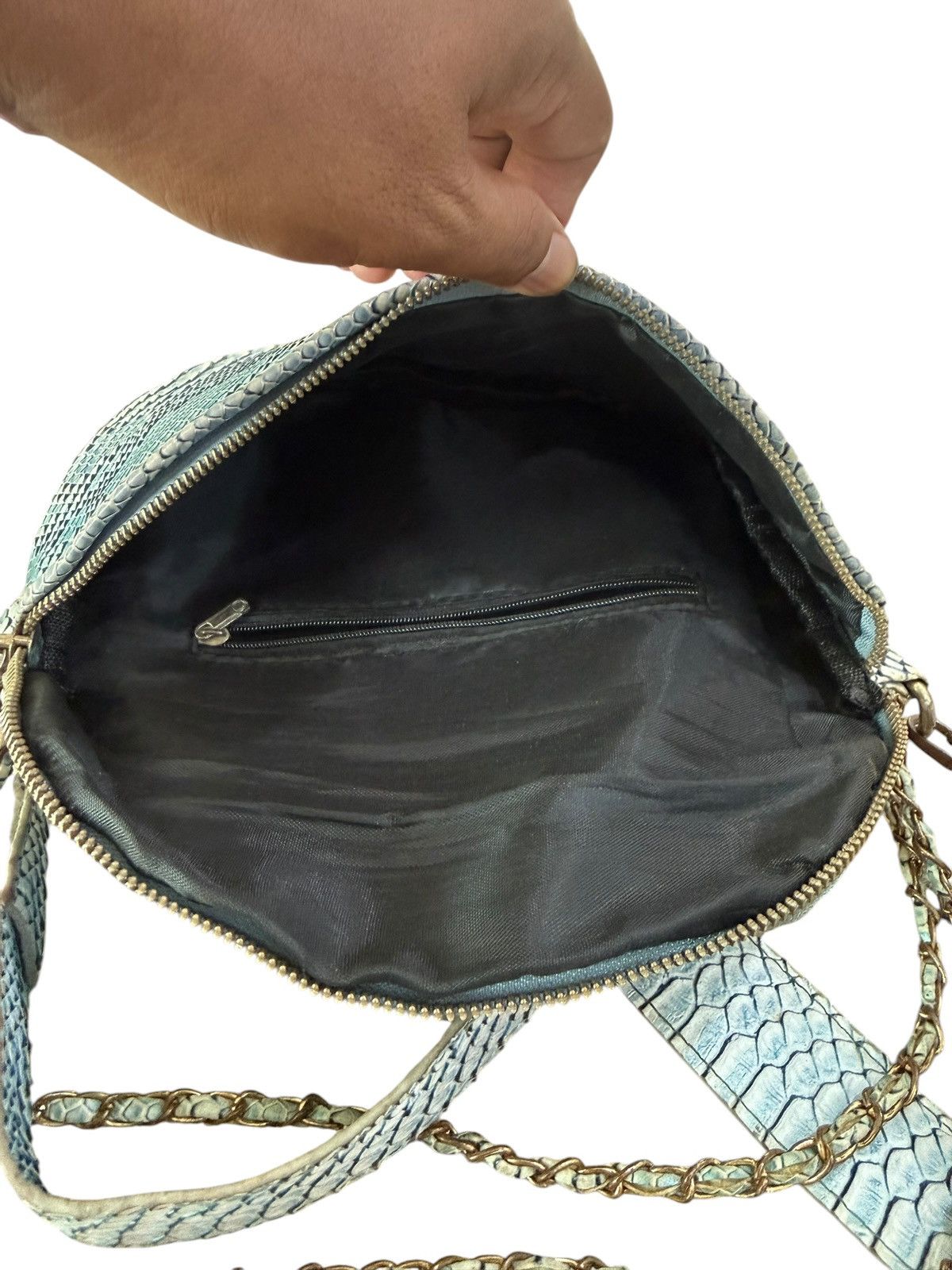 Mizzen+Main Japan Brand Mizzue Cross Body Waist Bag, Python Skin Style Size ONE SIZE - 6 Thumbnail