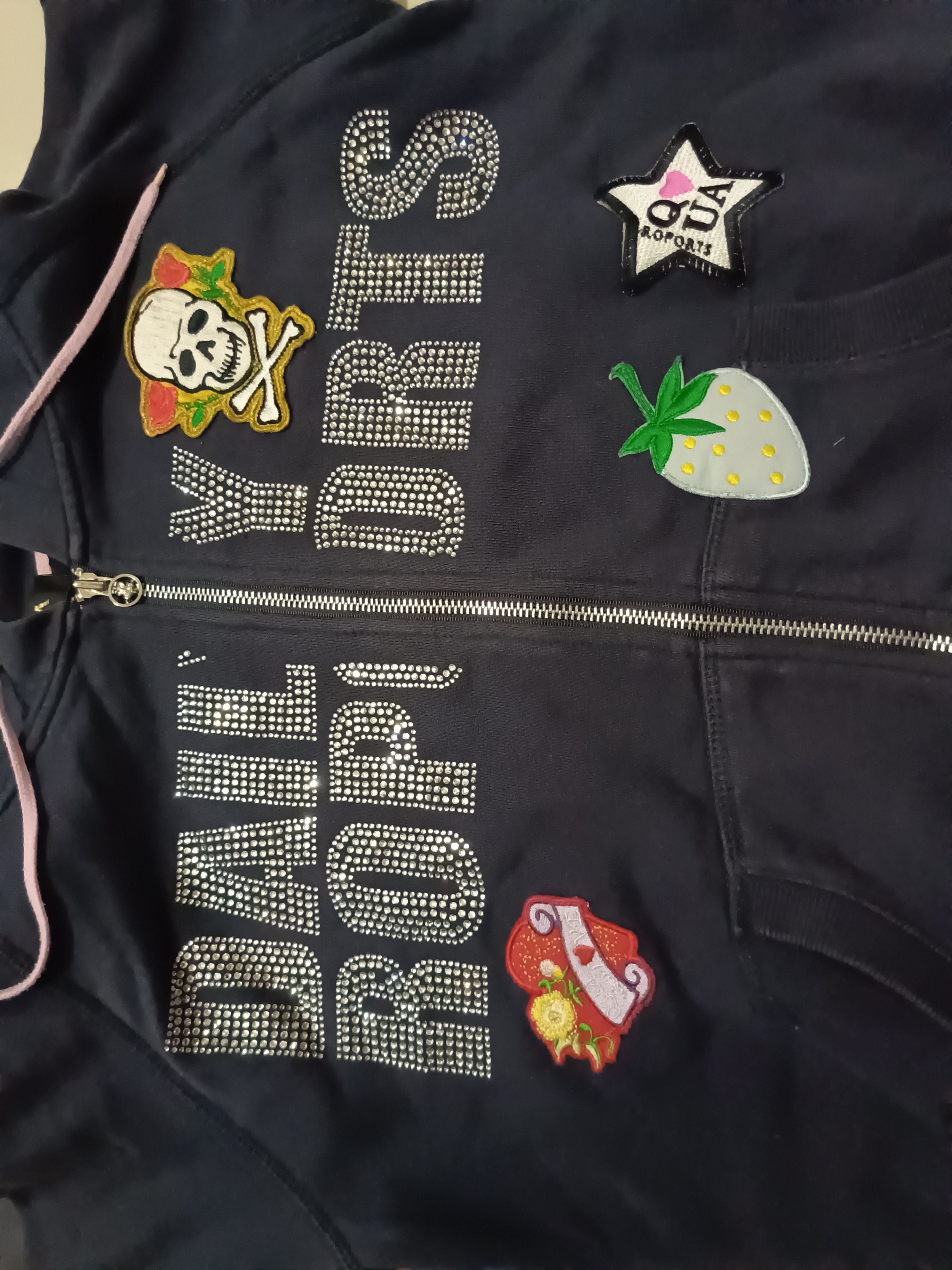 Beauty Beast × Hysteric Glamour × Japanese Brand Y2K Skulls ☠️ Patch Boxers Hoodie Swarovski Size US M / EU 48-50 / 2 - 3 Thumbnail
