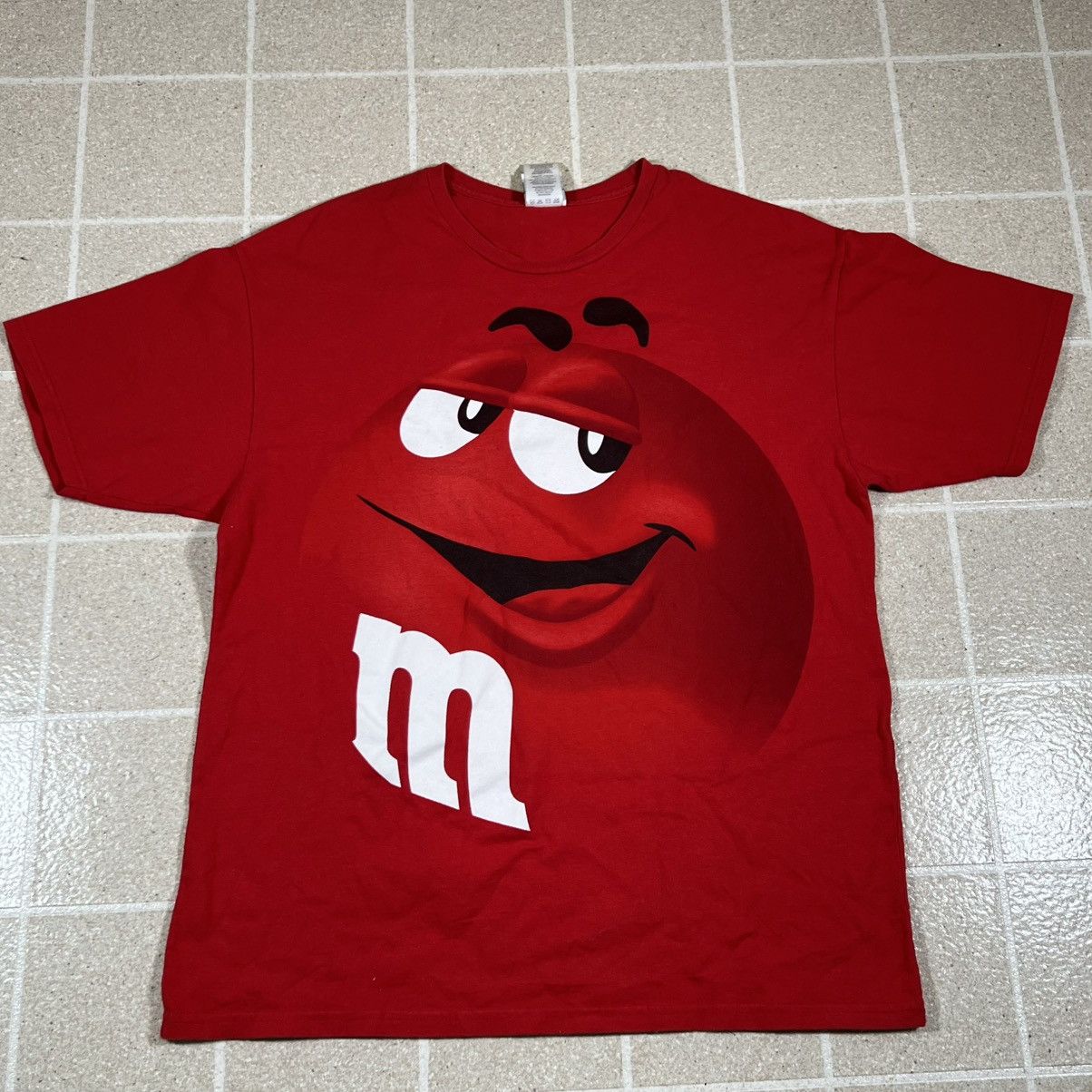 Other Vintage M&M's Shirt Red Big Face Mars Candy Short Sleevel Size US XL / EU 56 / 4 - 1 Thumbnail