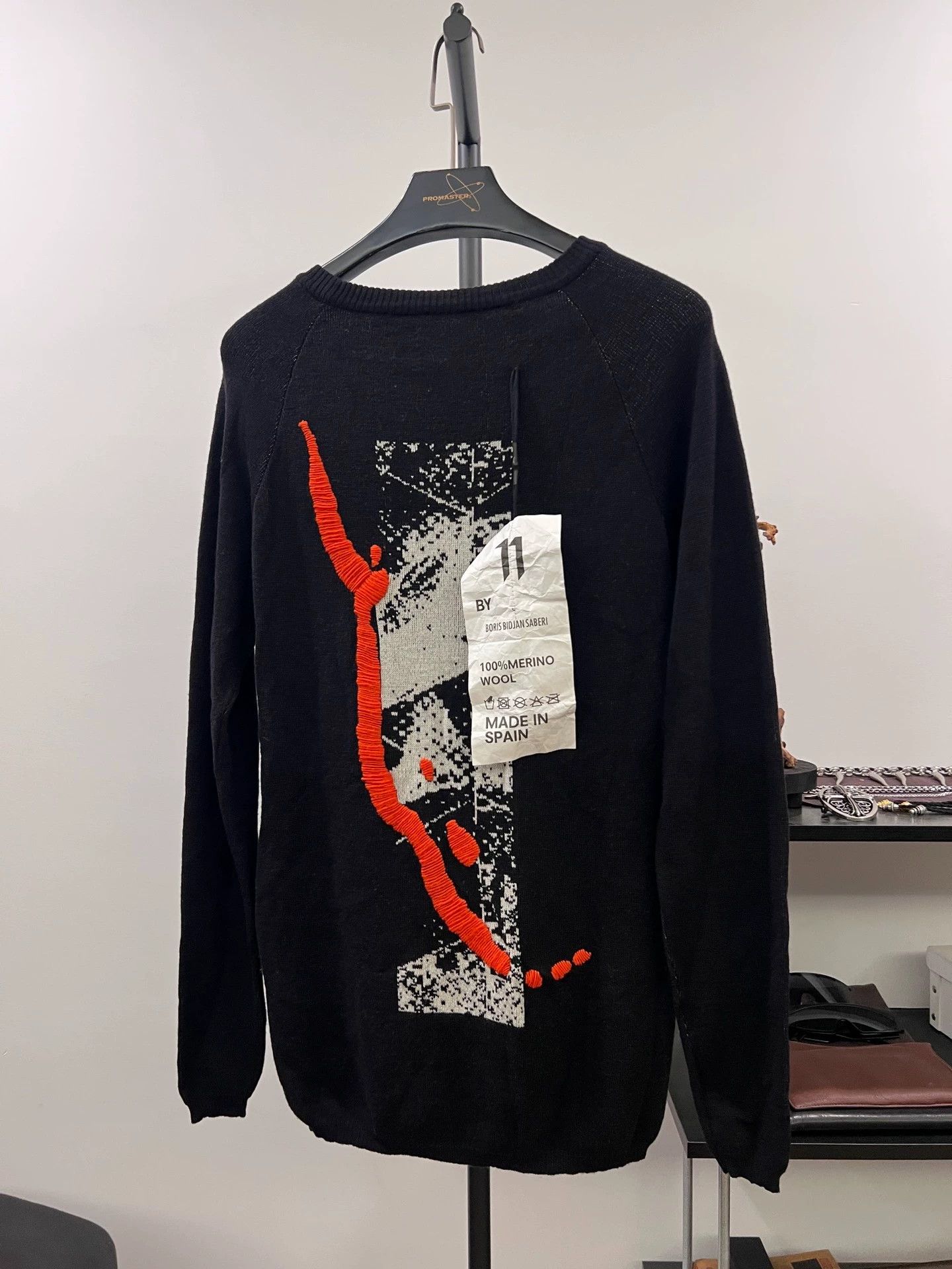 Boris Bidjan Saberi Boris Bidjan Saberi 11by bbs wool embroidered knit L NWT Size US L / EU 52-54 / 3 - 1 Thumbnail