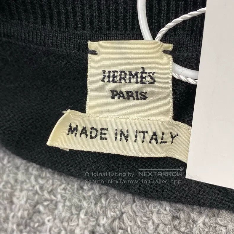 Hermes Hermes Embossed Pattern All-Over Printed Knit Top Size S / US 4 / IT 40 - 4 Thumbnail