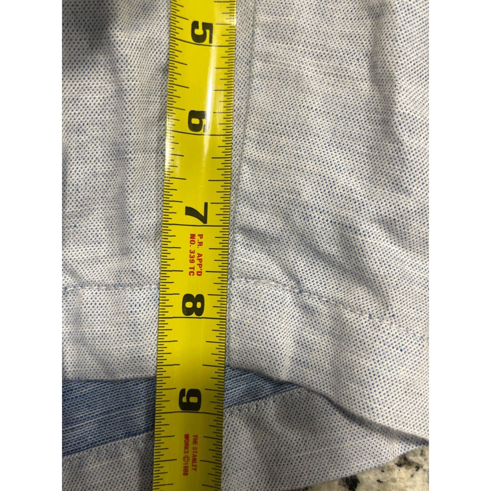 Peter Millar Peter Millar Shorts Light Blue Linen Blend Mens Size 35 34 X 8.5 Size US 35 - 8 Thumbnail