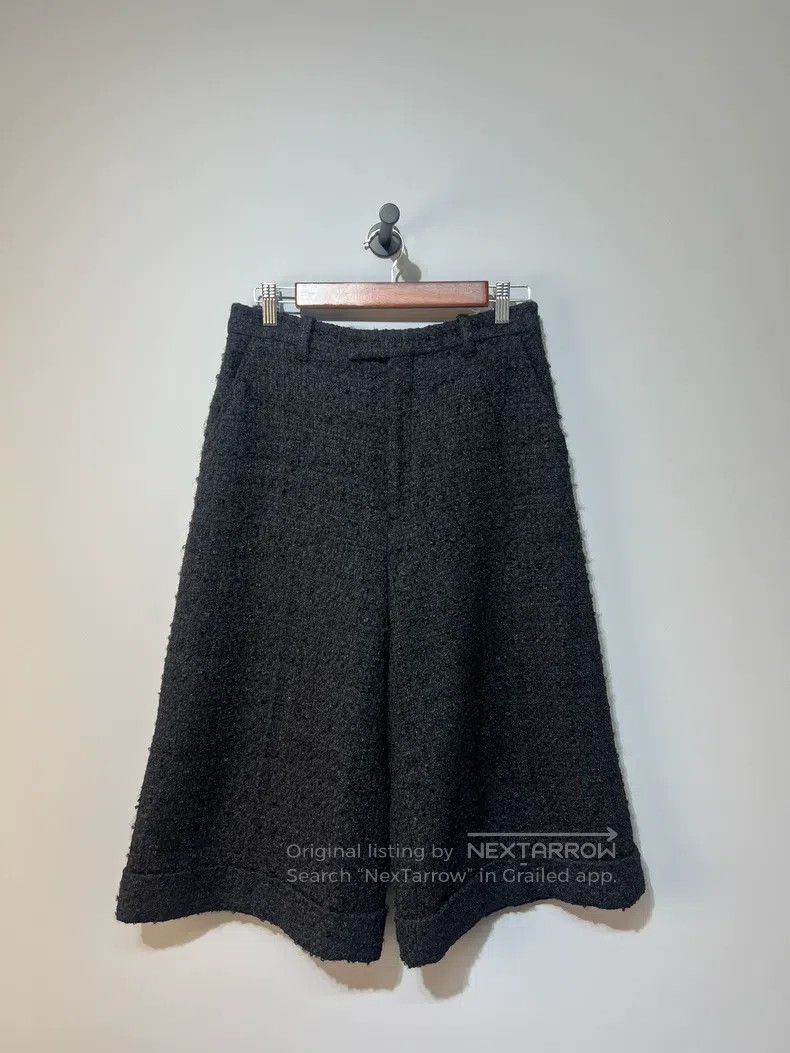 Gucci Gucci Black tweed wide-leg trousers Size 27" / US 4 / IT 40 - 4 Thumbnail