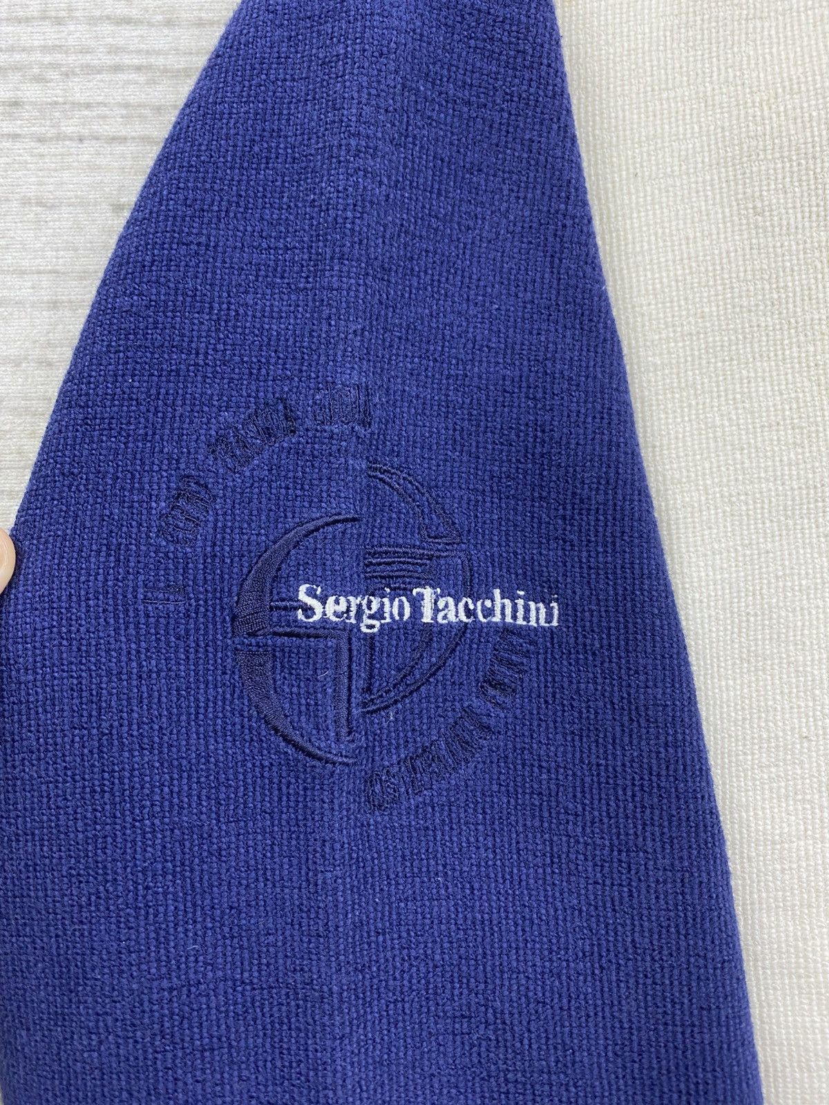 Sergio Tacchini Vintage 90s Sergio Tacchine V-Neck Longsleeve Sweatshirt Size US L / EU 52-54 / 3 - 6 Thumbnail