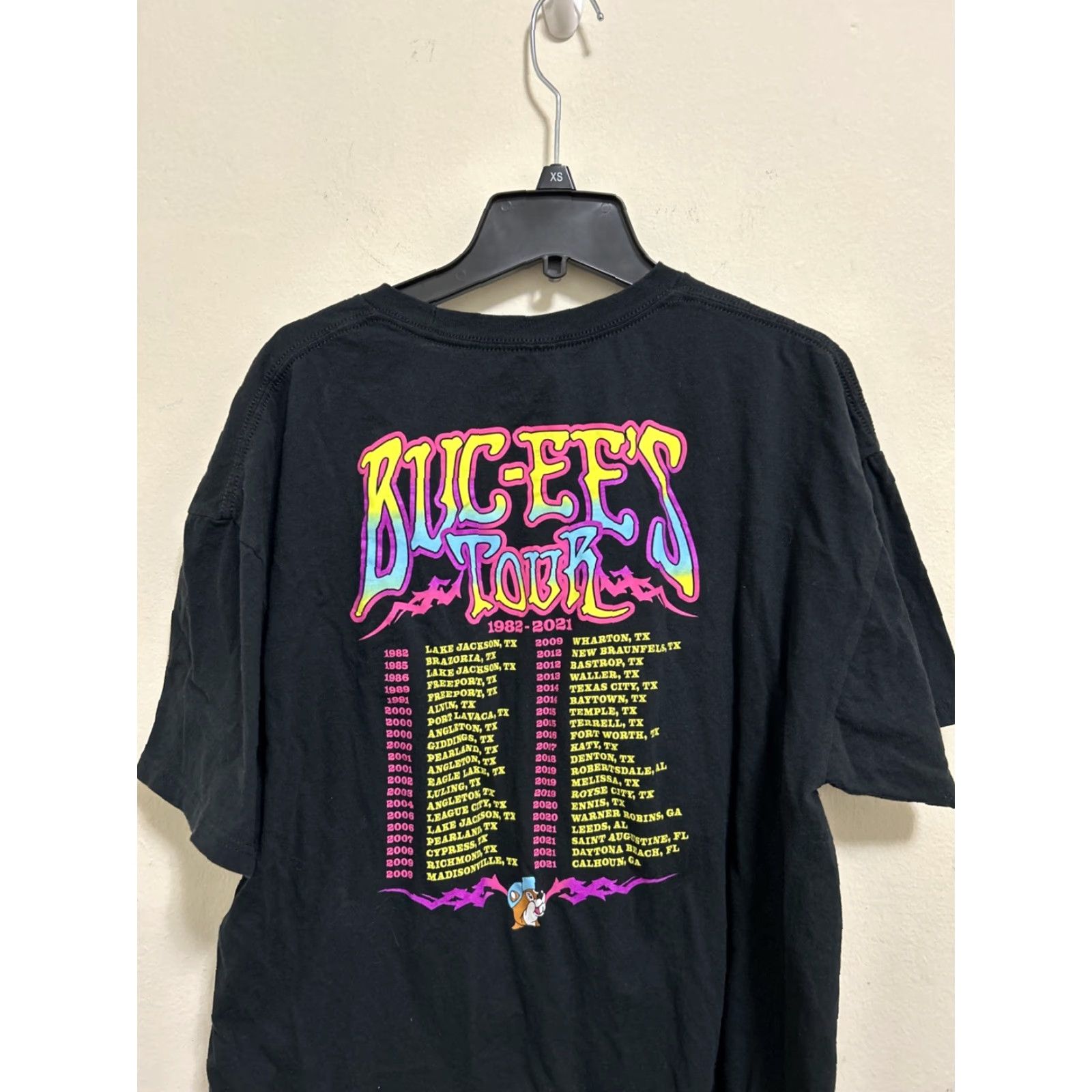 Doublet VINTAGE Buc-ees Tour 1982-2021 Double-Sided Tee Shirt Adult XL Black Mens Size US XL / EU 56 / 4 - 7 Thumbnail