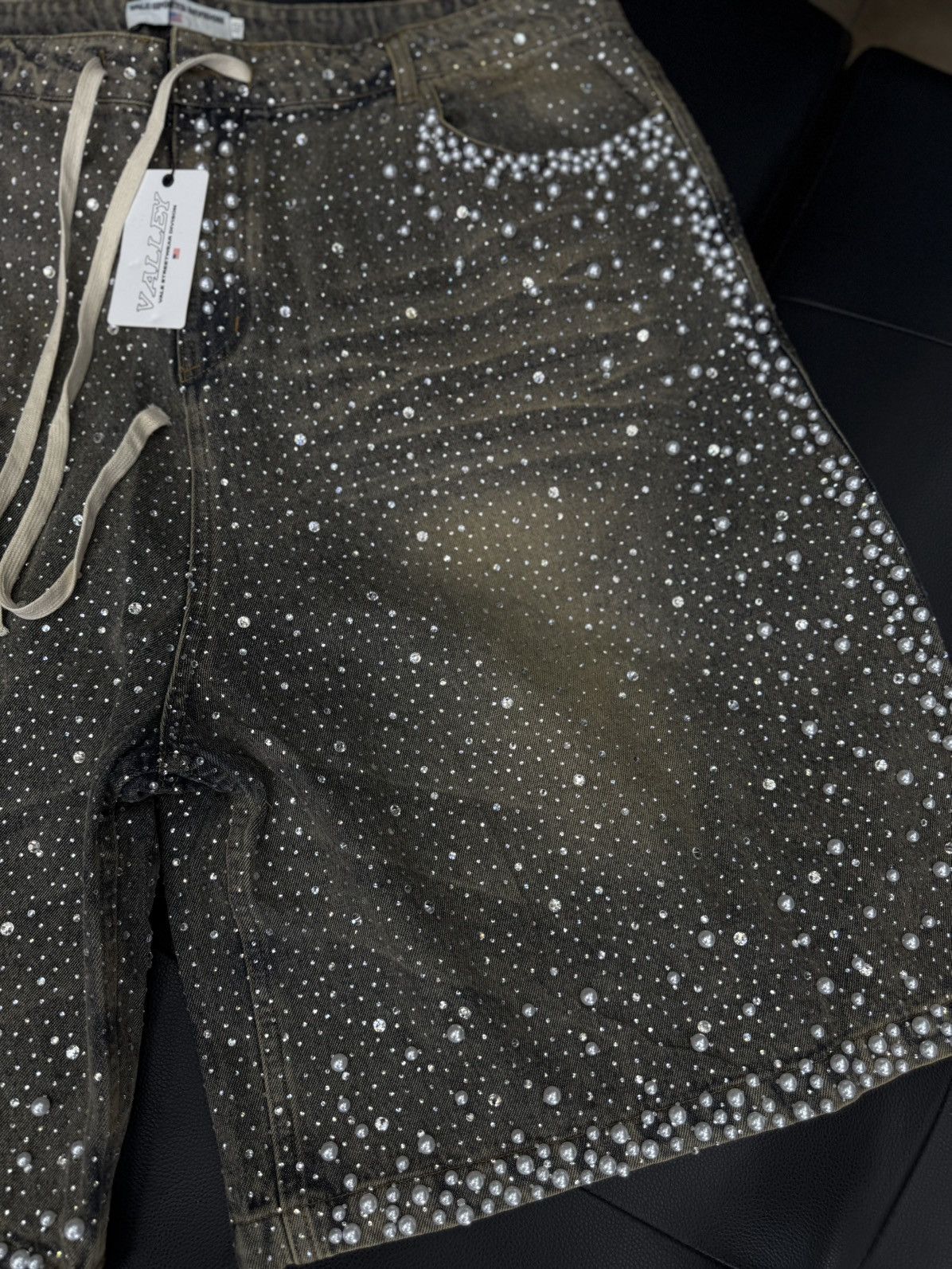 Vale Valley Vale Blue Rhinestone Shorts Size 40 (NEW) Size US 40 / EU 56 - 6 Thumbnail
