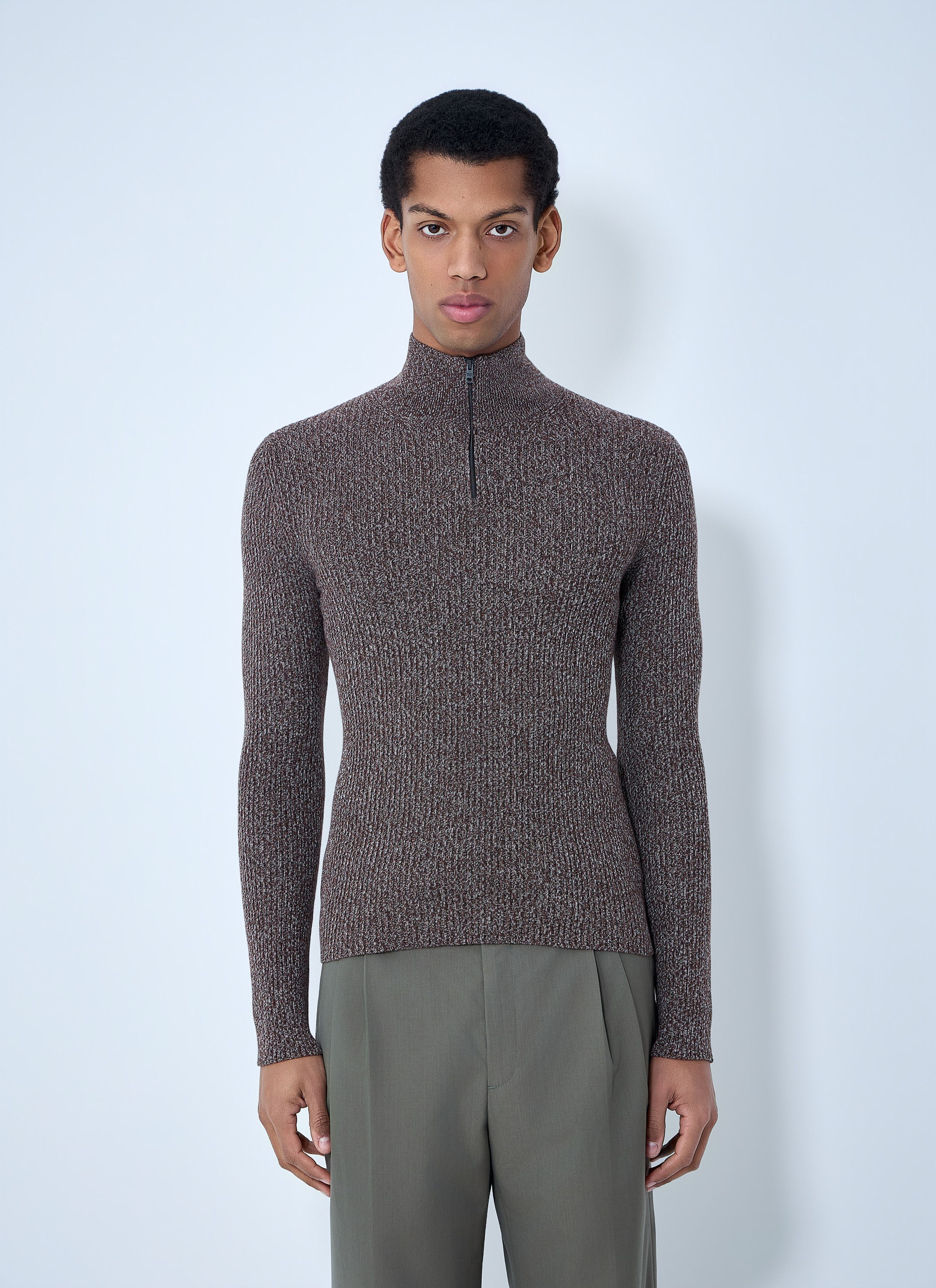 Prada High Neck Zip Sweater Size US M / EU 48-50 / 2 - 1 Thumbnail