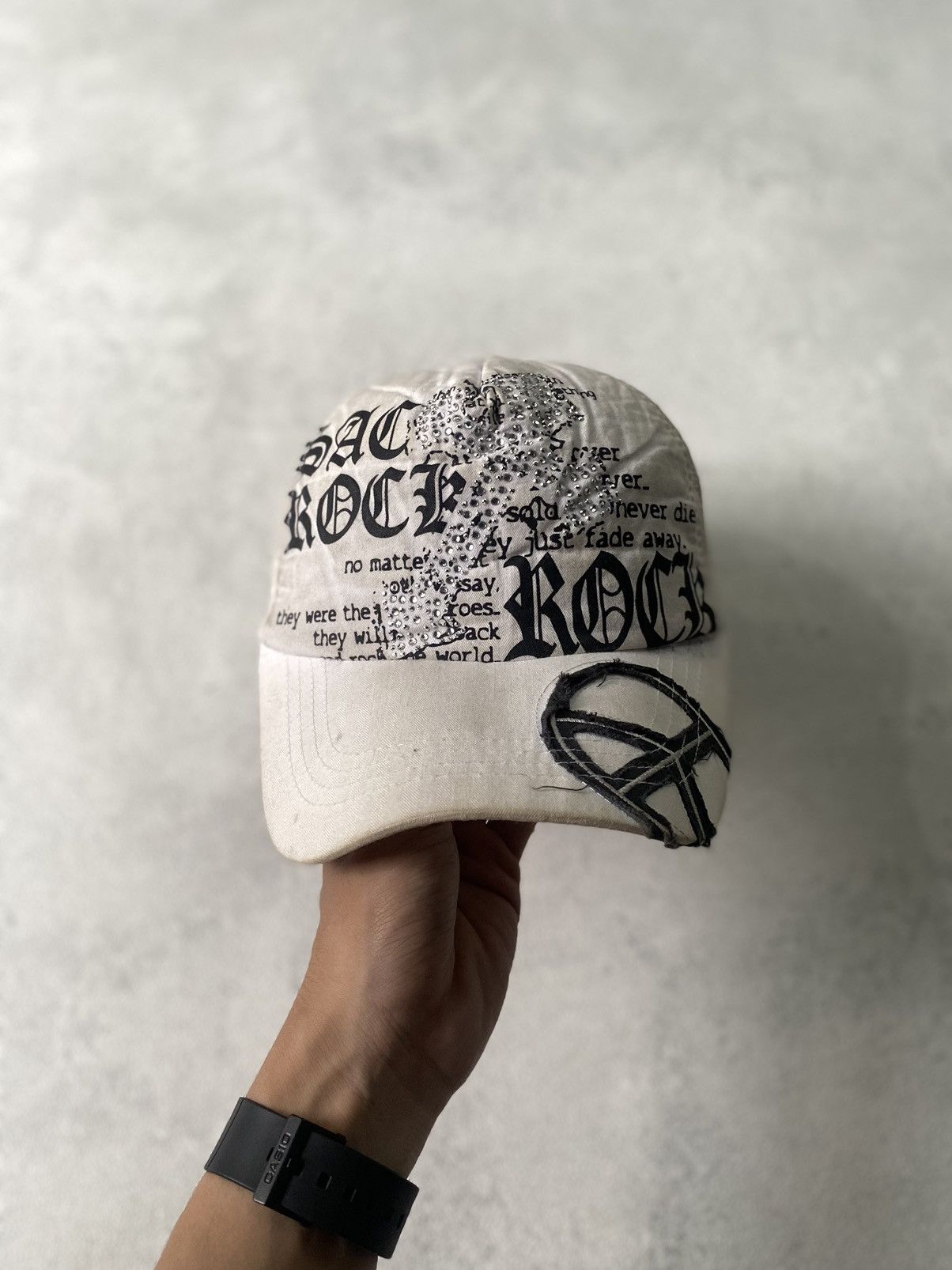 If Six Was Nine japanese cross trucker hat visual kei style Size ONE SIZE - 3 Thumbnail