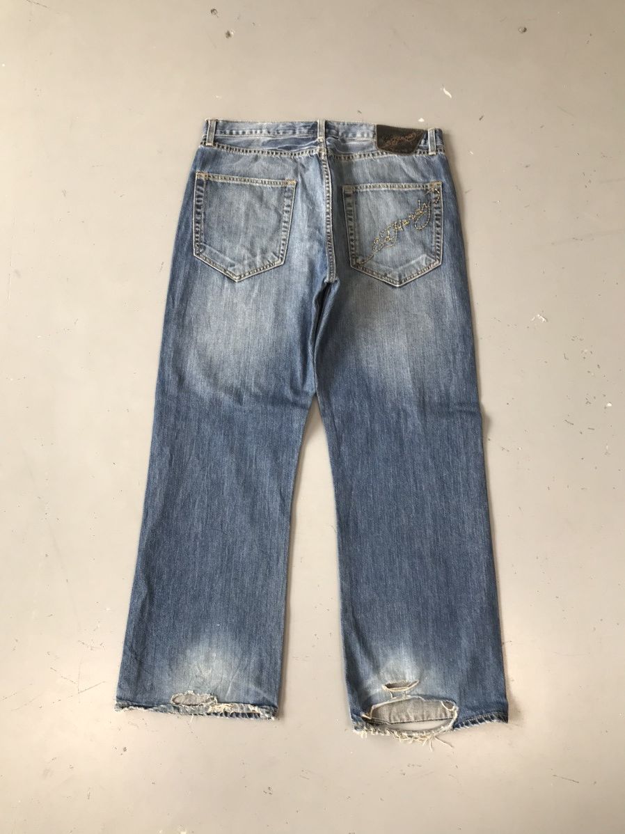 Ed Hardy × Vintage Ed Hardy Spell Out Denim Size US 36 / EU 52 - 1 Thumbnail