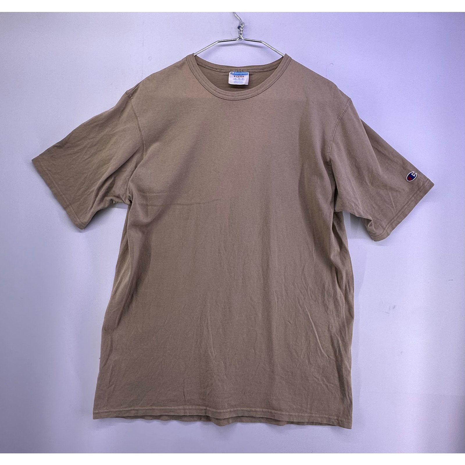 Champion Champion Plain Brown Tshirt Size XL Size US XL / EU 56 / 4 - 1 Thumbnail