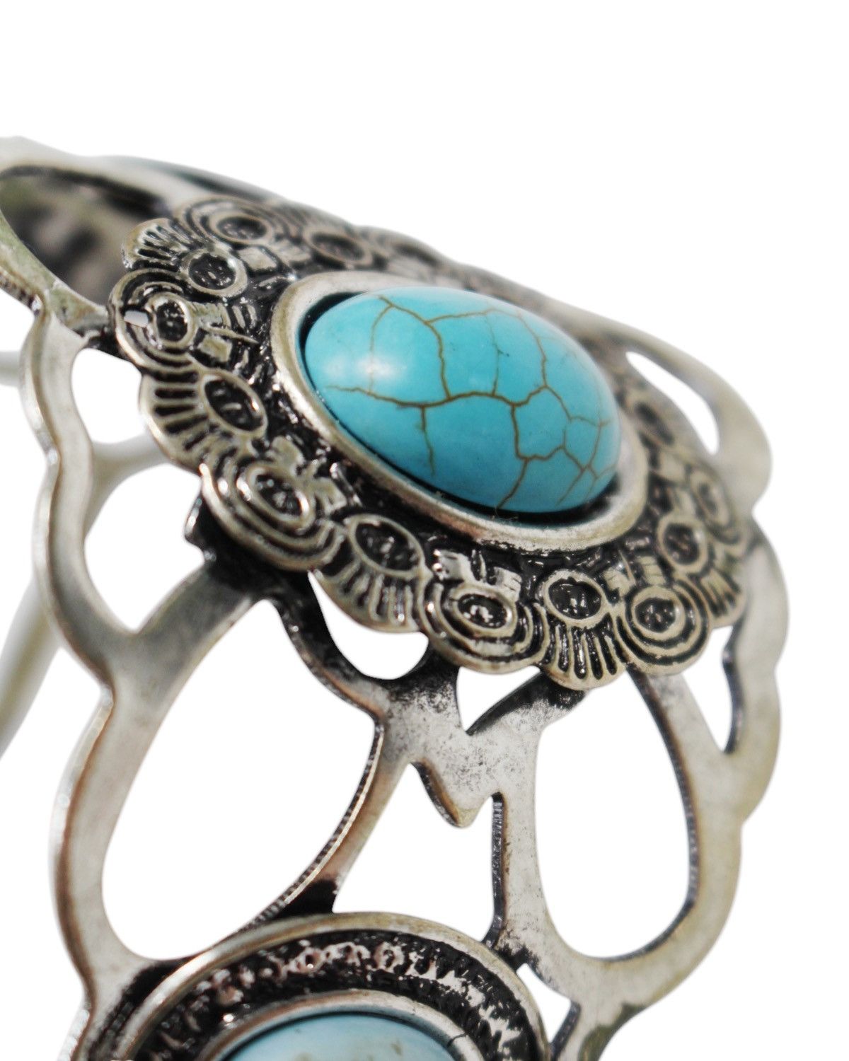 Japanese Brand × Vintage 2000S JAPANESE MADE BLUE STONE CUFF BRACELET Size ONE SIZE - 6 Thumbnail