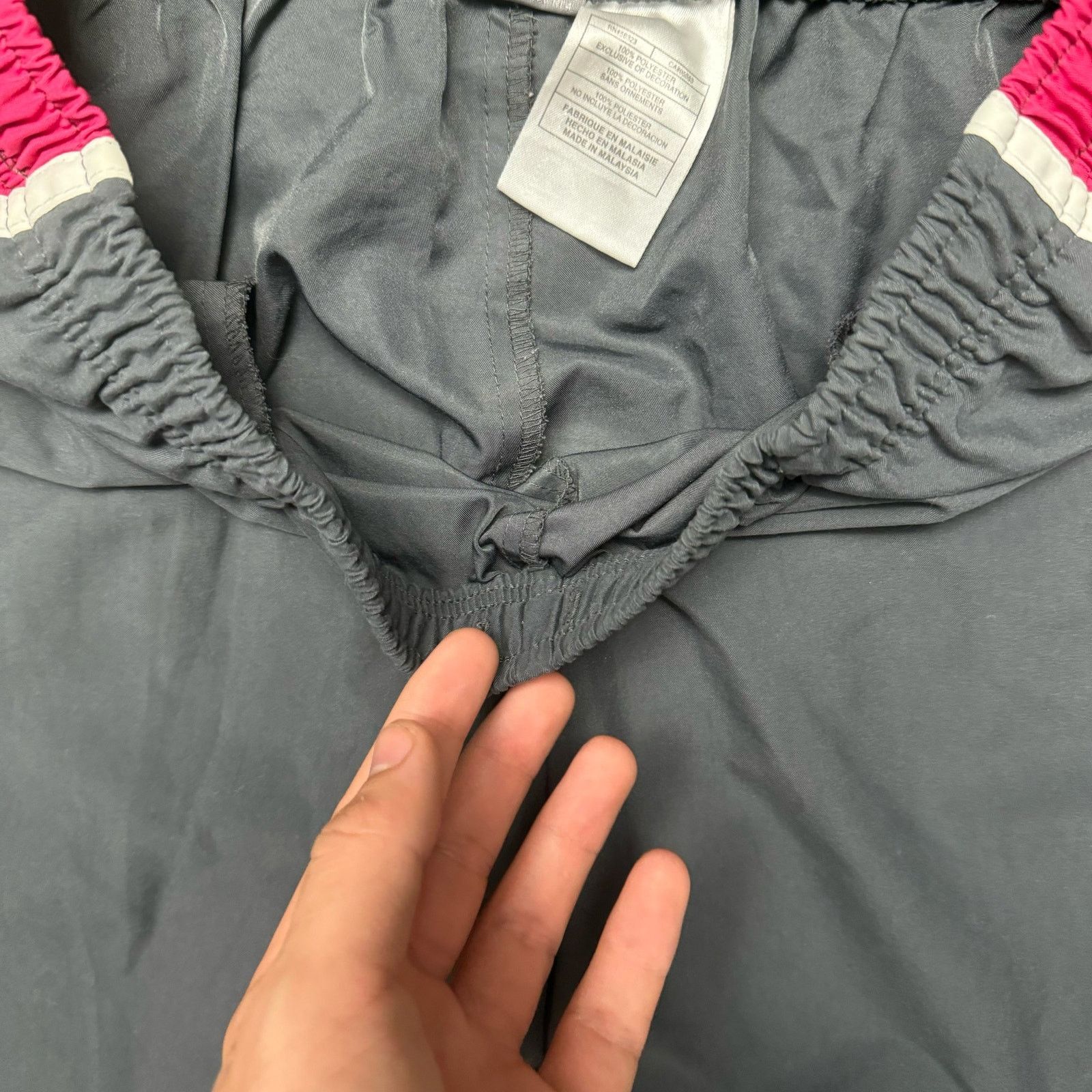 Nike Nike Y2K 2000s Vintage Gray White Windbreaker Atheltic Pants Size US 30 / EU 46 - 4 Thumbnail