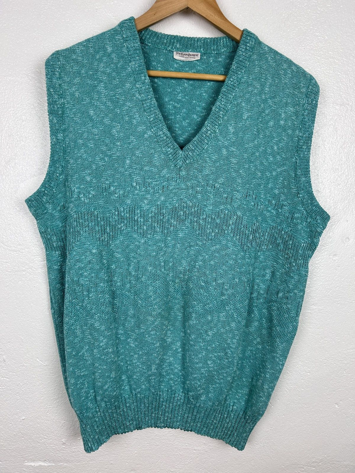 80s Vintage Yves Saint Laurent Knitwear Sweater Vest