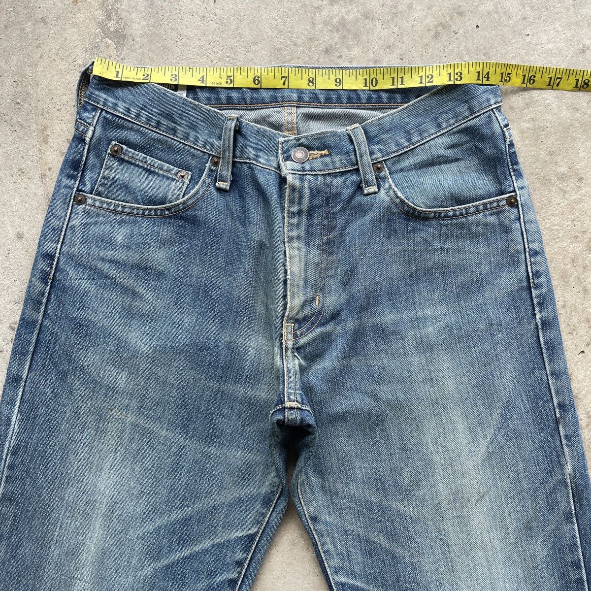 Edwin Vintage Edwin Faded Jeans Distressed Denim Pants W29 Size US 29 - 5 Thumbnail