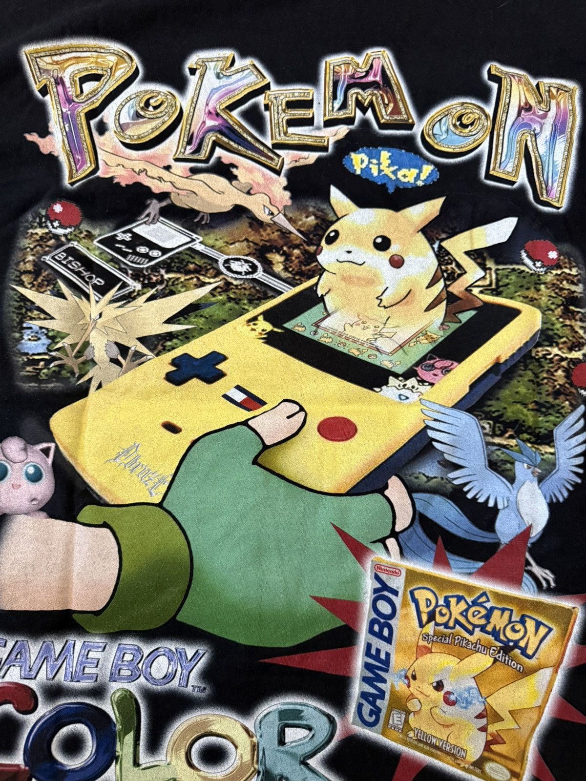 Other DBRUZE Pokemon Gameboy Color Black T Shirt Sz XL SUPER RARE Size US XL / EU 56 / 4 - 10 Thumbnail