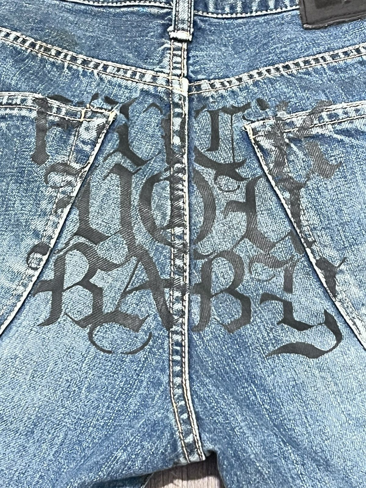 If Six Was Nine L.G.B. 'Fuck You Baby’ Denim Size US 31 - 1 Thumbnail