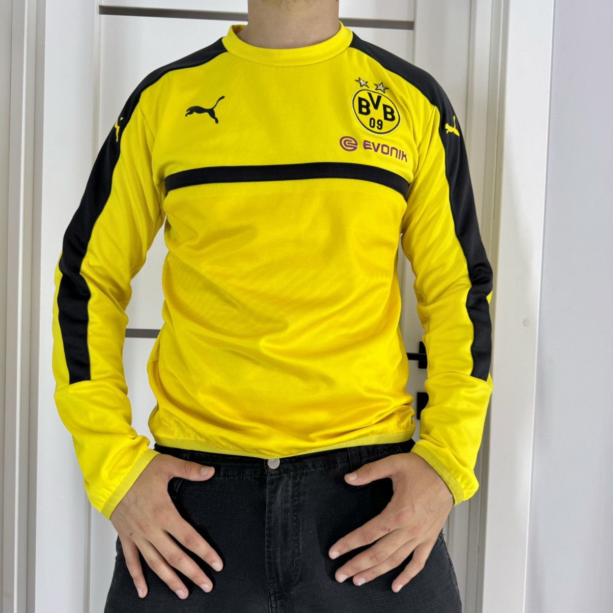 Puma Soccer Jersey Vintage jersey borussia dortmund BVB puma evonik Grailed