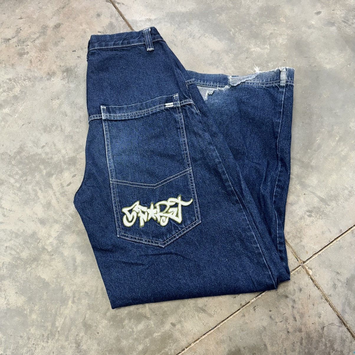 image of Y2K 2000S Jnco Style Super Baggy Pants in Navy, Men's (Size 30)