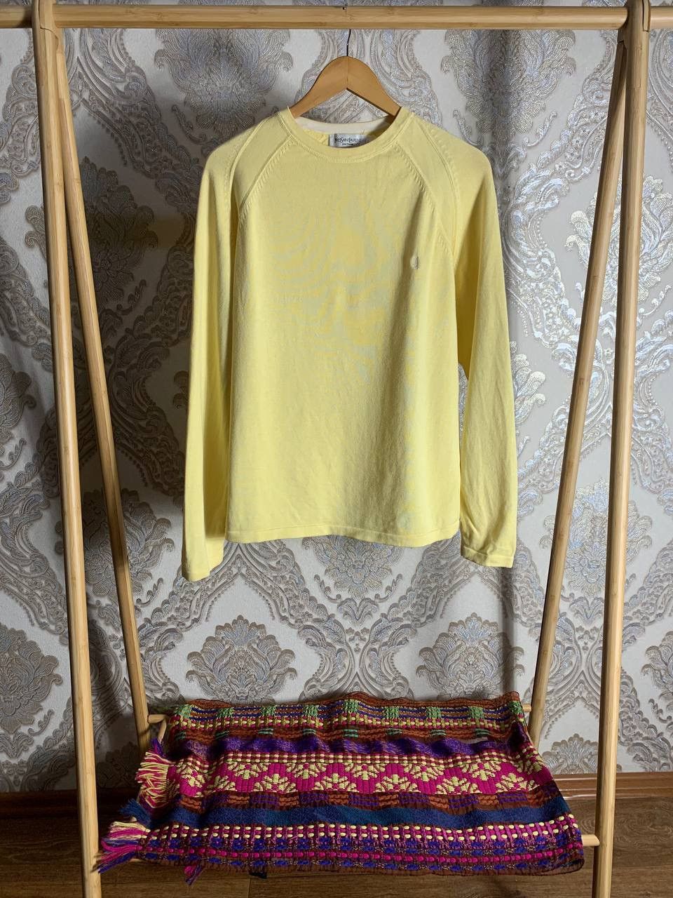 Saint Laurent Paris VINTAGE YVES SAINT LAURENT SWEATER RETRO DESIGNER Y2K 90s Size US L / EU 52-54 / 3 - 1 Thumbnail