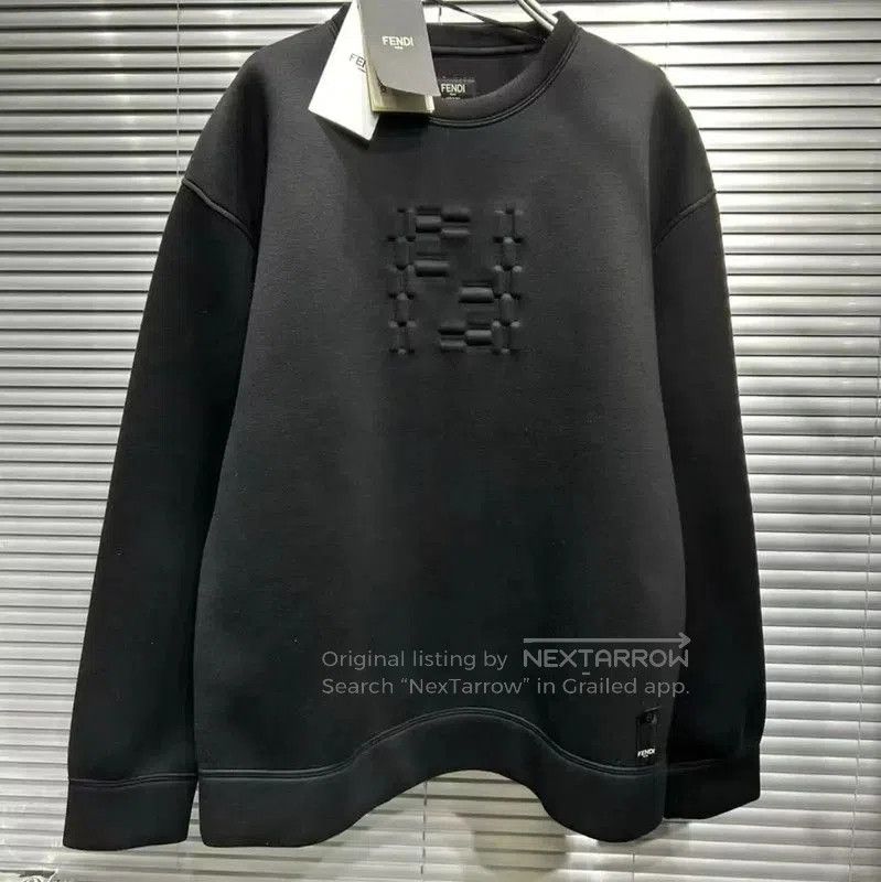 Fendi Fendi Black Modal Men's Sweatshirt . Size US M / EU 48-50 / 2 - 1 Thumbnail