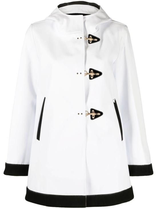 Fay FAY Women Coats NAW15453020 SHA0001 White Size S / US 4 / IT 40 - 1 Thumbnail
