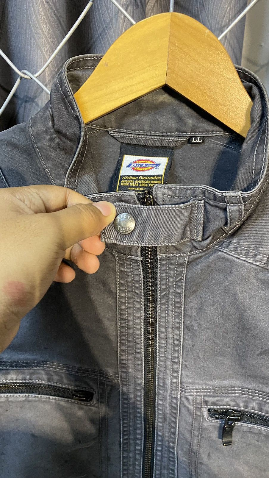 Dickies × Vintage DICKIES RACING JACKET GREY MEDIUM Size US M / EU 48-50 / 2 - 6 Thumbnail