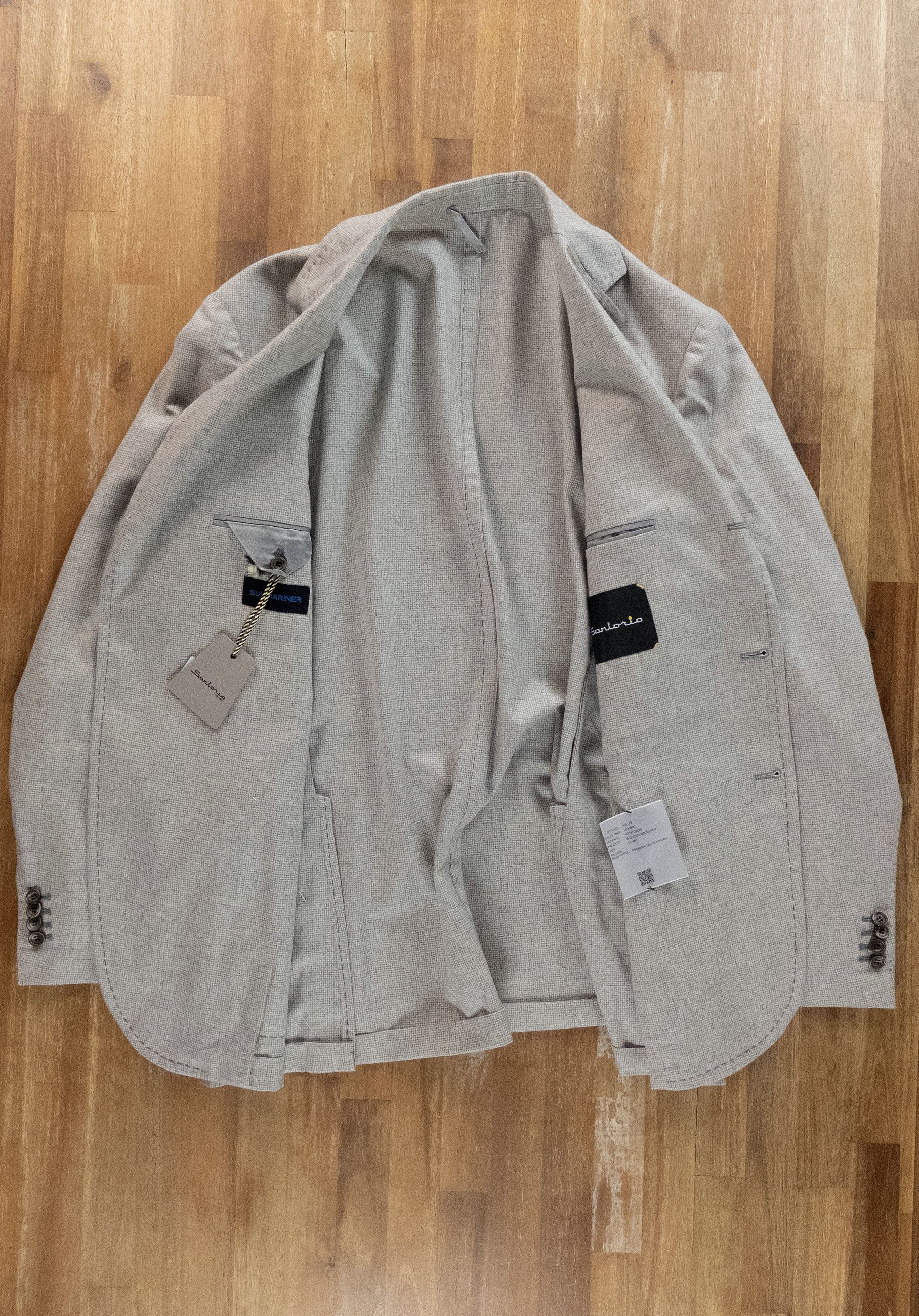 SARTORIO SARTORIO Napoli by Kiton light gray wool cashmere suit 44 54 Size 44R - 7 Thumbnail