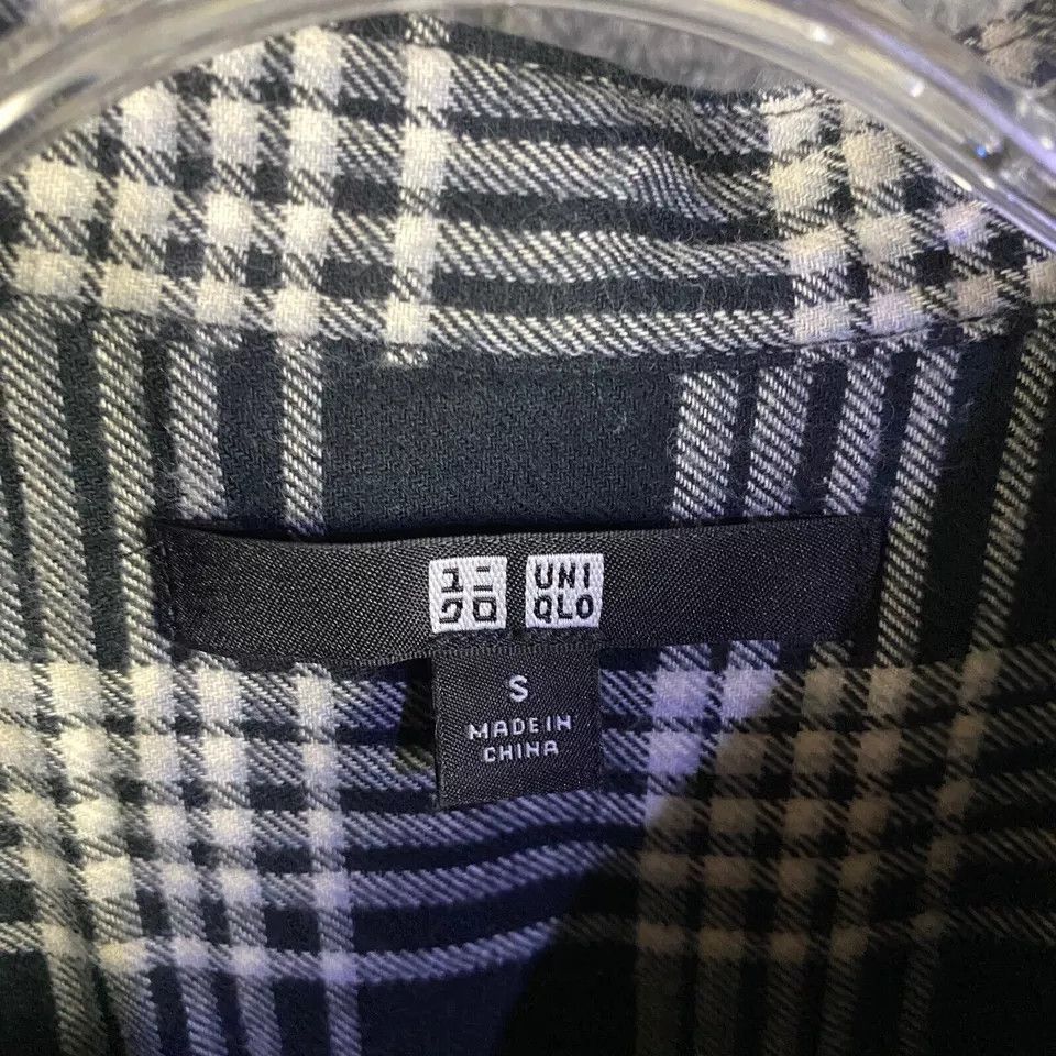 Uniqlo Uniqlo Dress Women's Small Shirt A-Line Plaid Henley Size S / US 4 / IT 40 - 3 Thumbnail