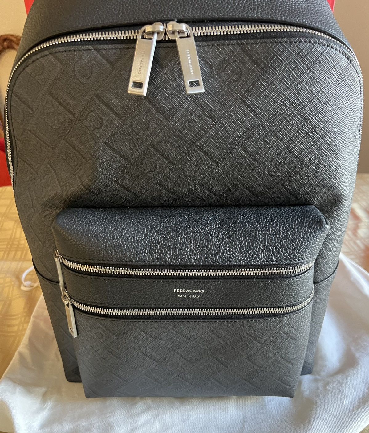 Salvatore Ferragamo Ferragamo Monogram backpack Black/Grey Size ONE SIZE - 7 Thumbnail