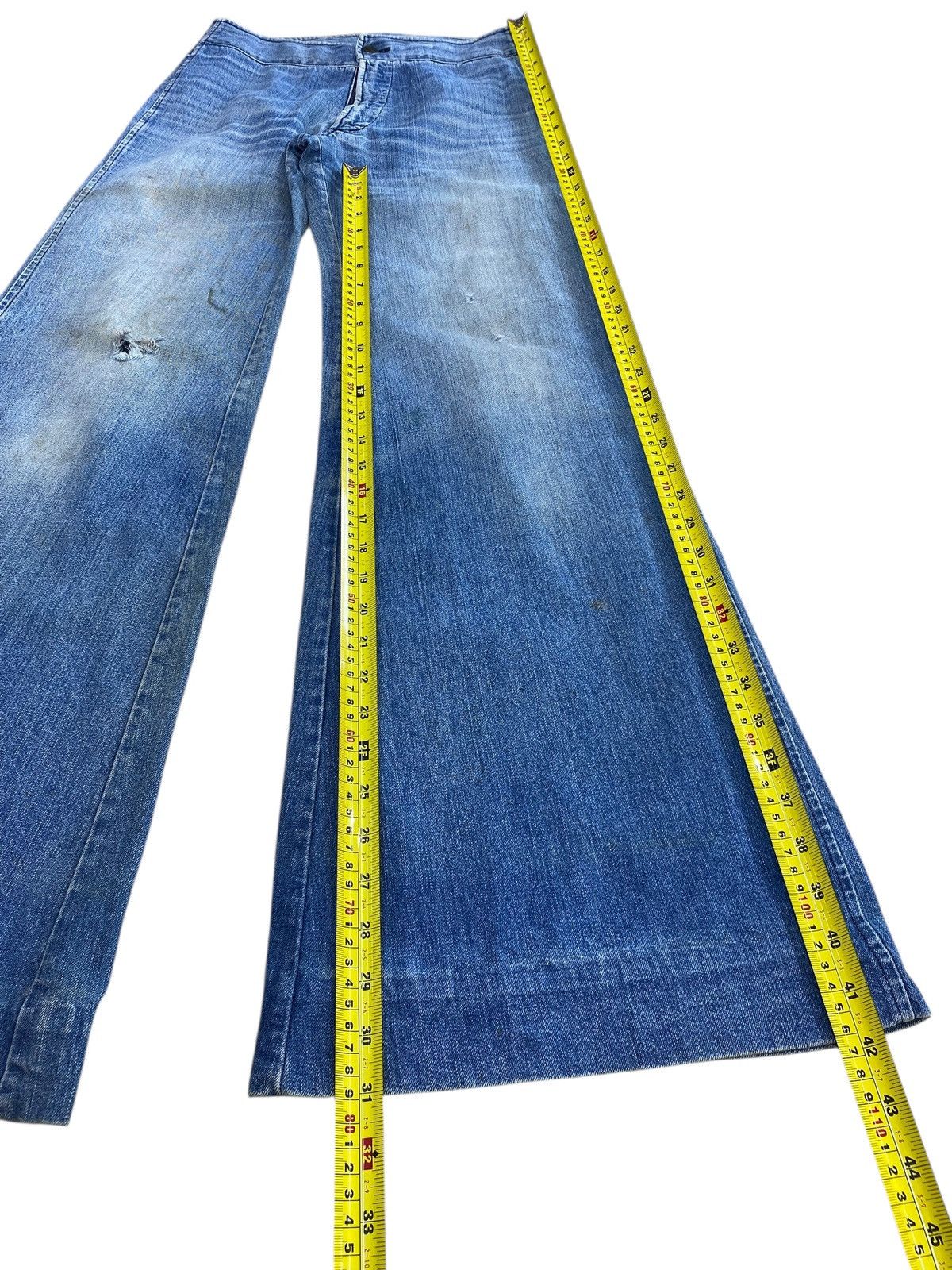 Japanese Brand Japanese Brand Retro Distressed Style Wide-Leg Jeans Size US 28 / EU 44 - 6 Thumbnail
