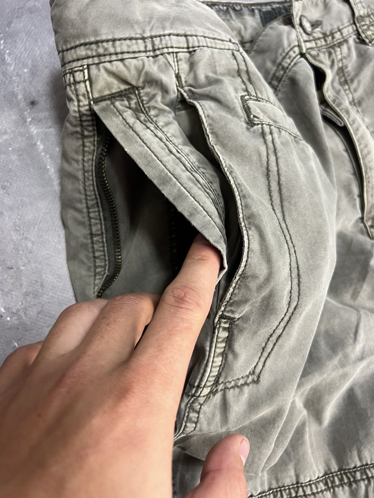 Vintage Avant Garde Cargo Pants Y2k Streetwear Size 36’’ Size US 36 / EU 52 - 4 Thumbnail