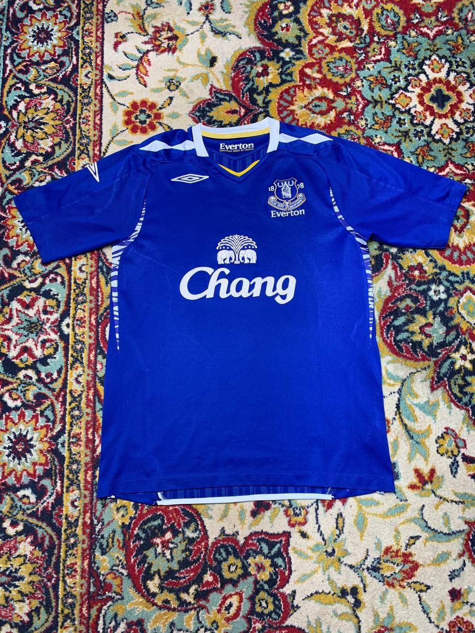 Umbro EVERTON ENGLAND 2007/2008 HOME FOOTBALL SHIRT JERSEY UMBRO Size US M / EU 48-50 / 2 - 1 Thumbnail