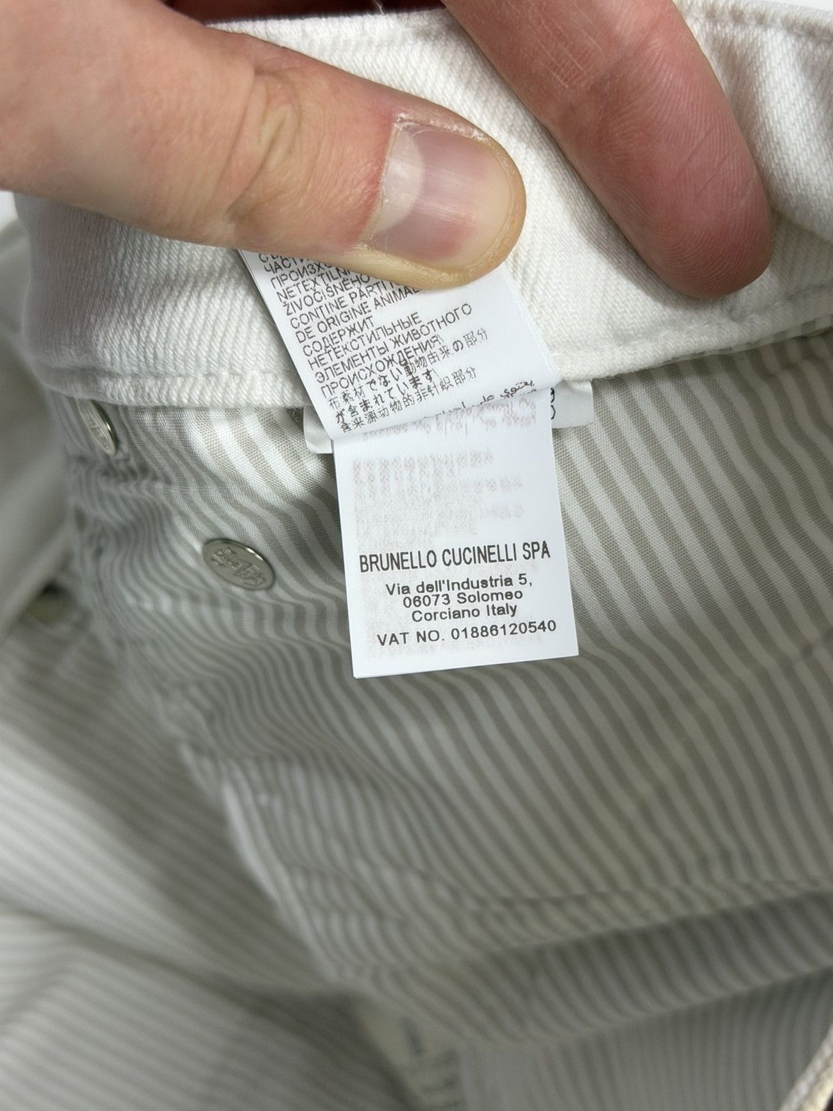 Brunello Cucinelli Vintage Brunello Cucinelli Jeans Distressed Ripped Italy Size US 33 - 17 Thumbnail