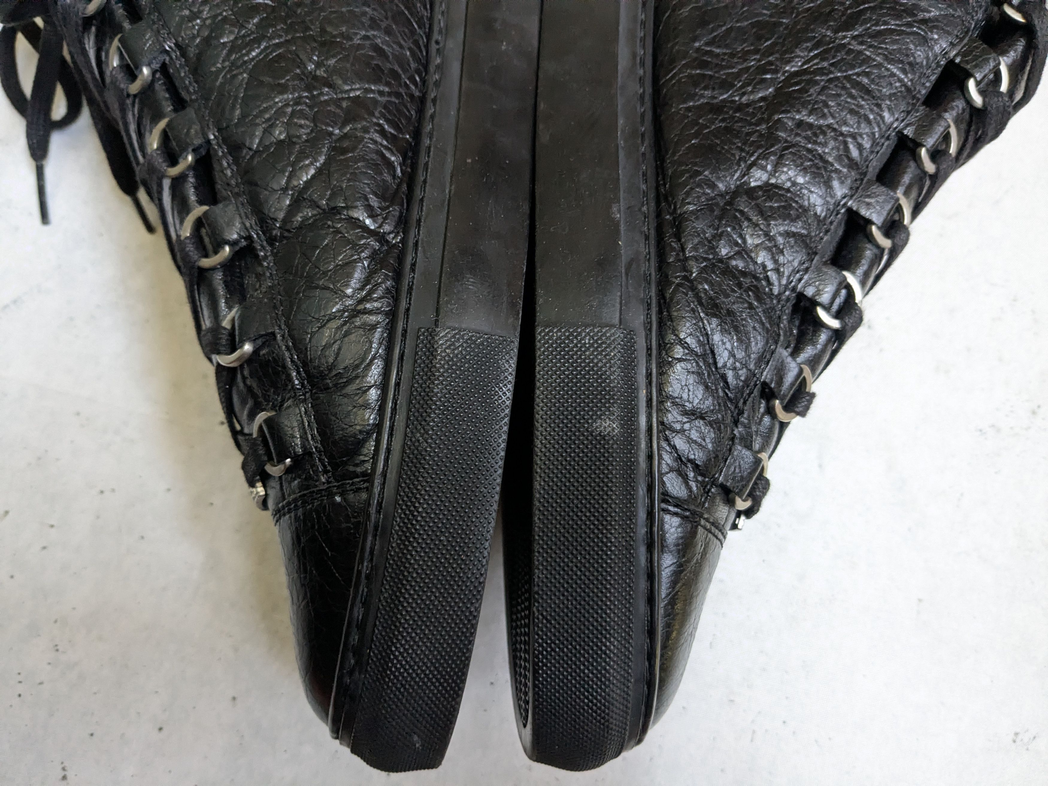 Balenciaga Balenciaga Arena Sneakers Black 12 45 High Tops Leather Size US 13 / EU 46 - 10 Thumbnail