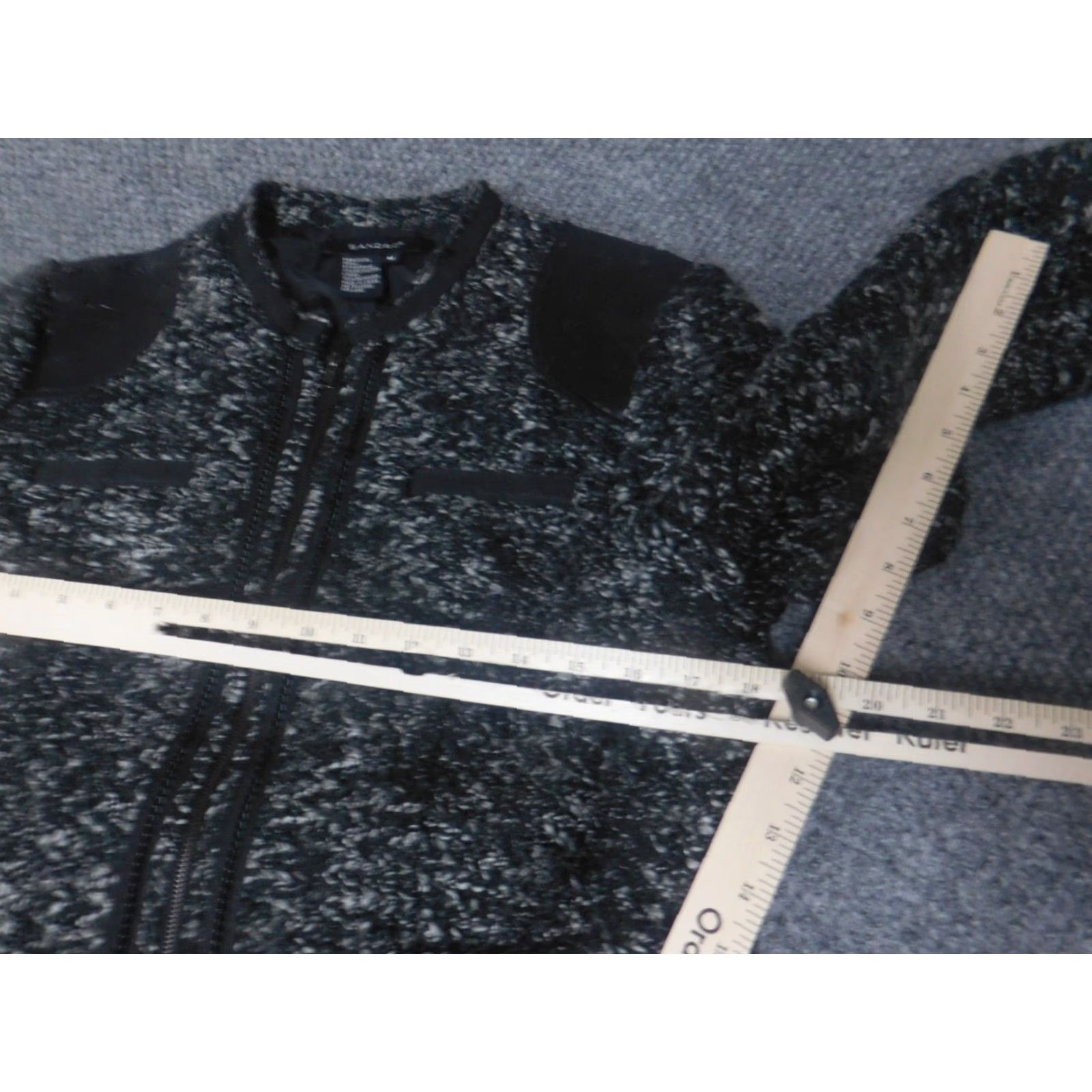 Sandro Sandro Jacket Womens M Gray Full Zip Size M / US 6-8 / IT 42-44 - 7 Thumbnail