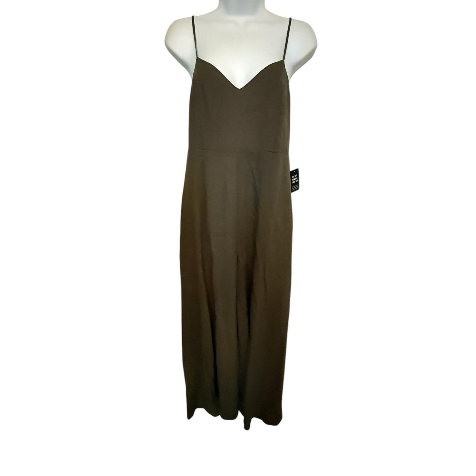Express NWT Expres Oliver Green cami Jumpsuit. XS Size 27" / US 4 / IT 40 - 1 Thumbnail