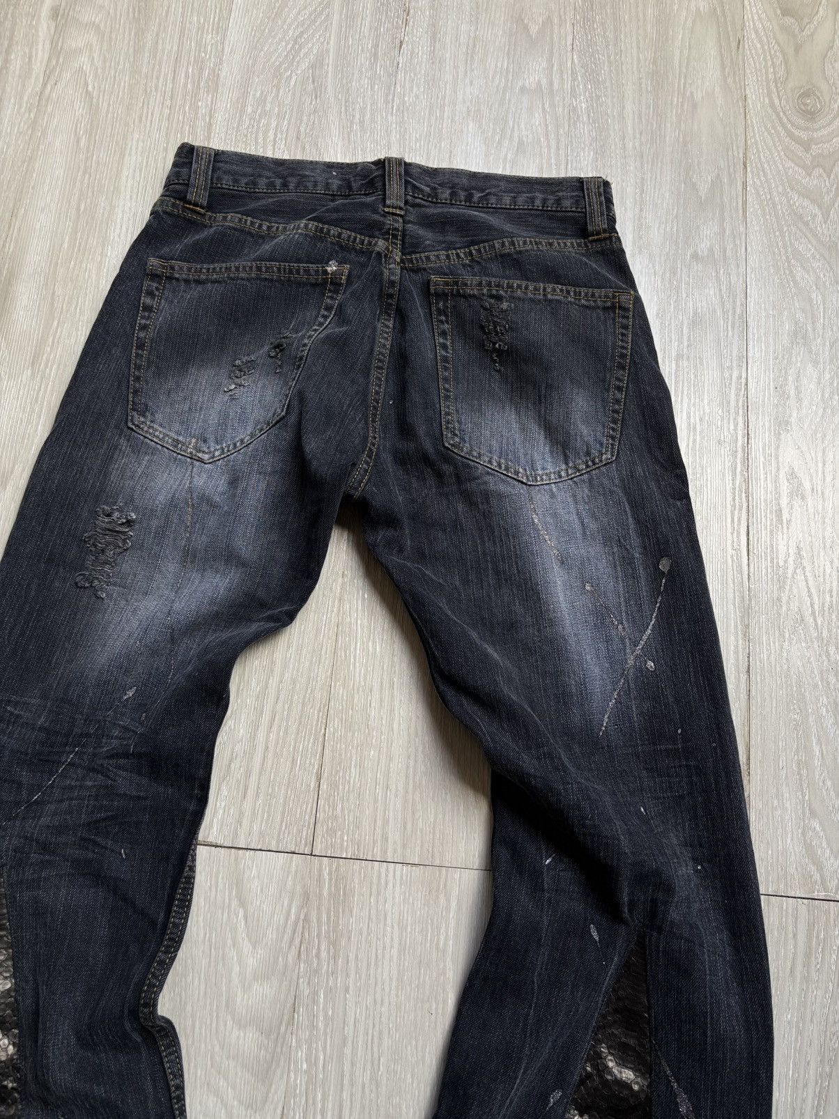 Japanese Brand VERTGARMENTS lace up flare jeans Size US 28 / EU 44 - 6 Thumbnail