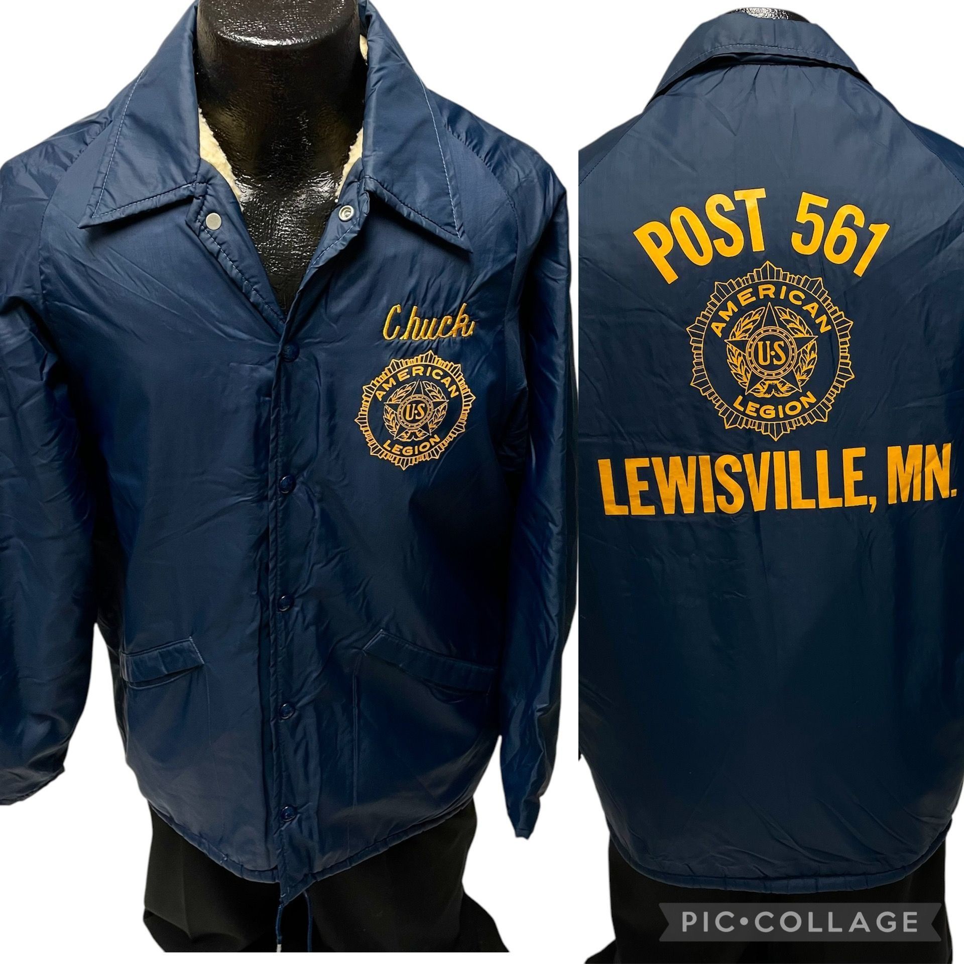 Other Vtg King Louie POST 561 Lewisville MN AMERICAN Legion Jacket Size US M / EU 48-50 / 2 - 1 Thumbnail