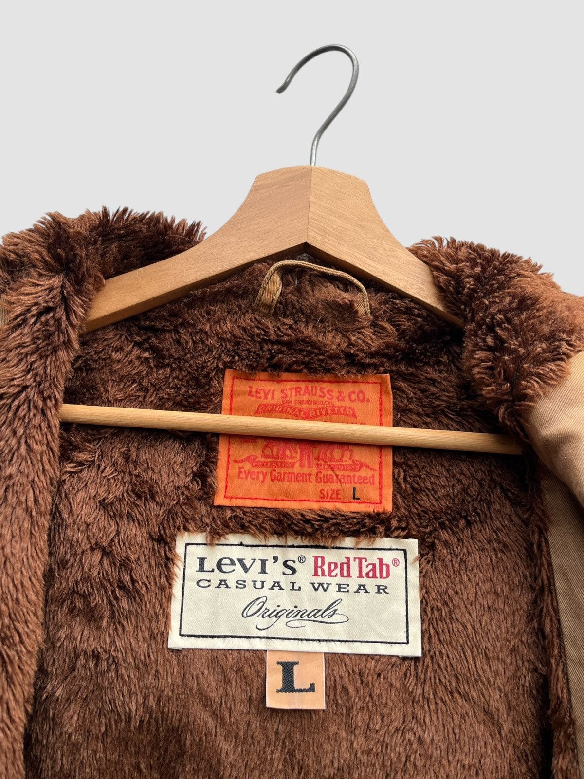 Levi's Distressed Levi’s Mod/Military Fur Lining Hooded Jacket Size US L / EU 52-54 / 3 - 17 Thumbnail