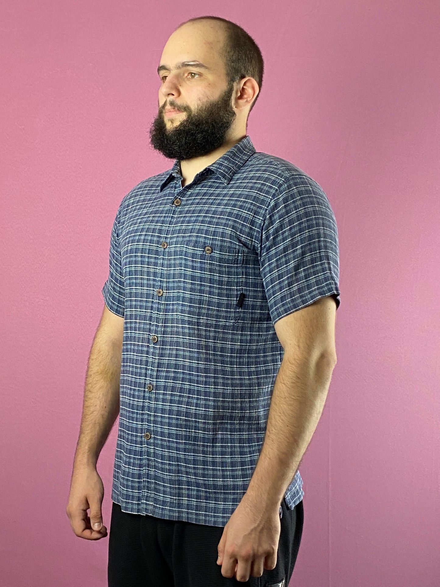 Patagonia × Vintage Patagonia Vintage Men's Trekking Plaid Short Sleeve Shirt -M Size US M / EU 48-50 / 2 - 1 Thumbnail