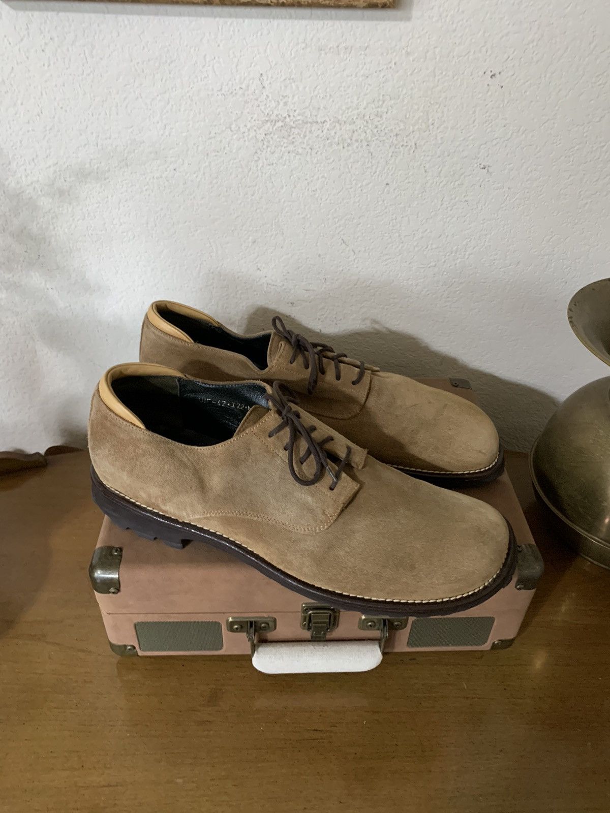 Donald Pliner UIF model Suede plain toe shoes Size US 14 / EU 47 - 4 Thumbnail