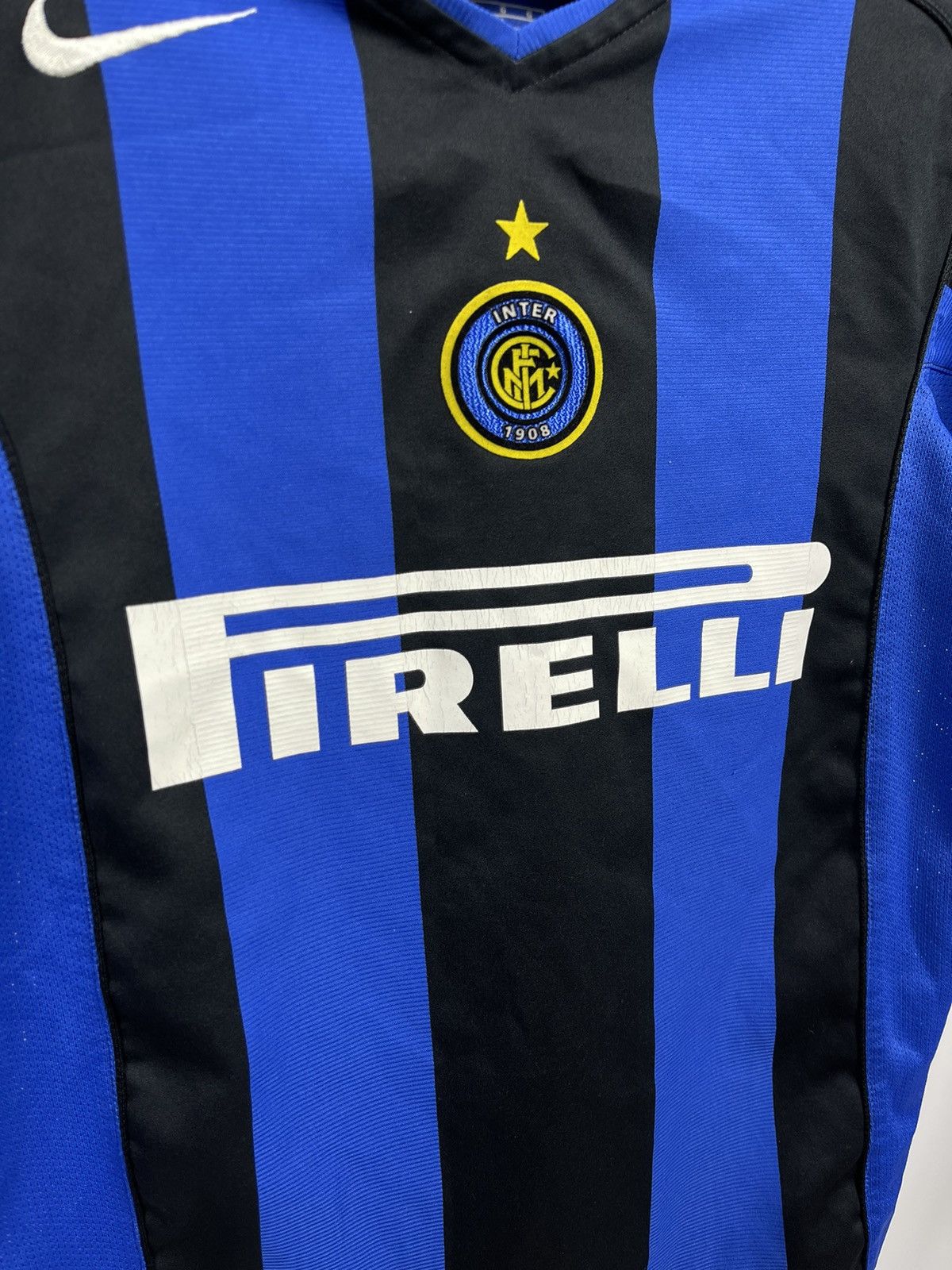 Nike × Vintage Nike Inter Milan Home Jersey Pirelli Football Size 14-16 Size US S / EU 44-46 / 1 - 3 Thumbnail