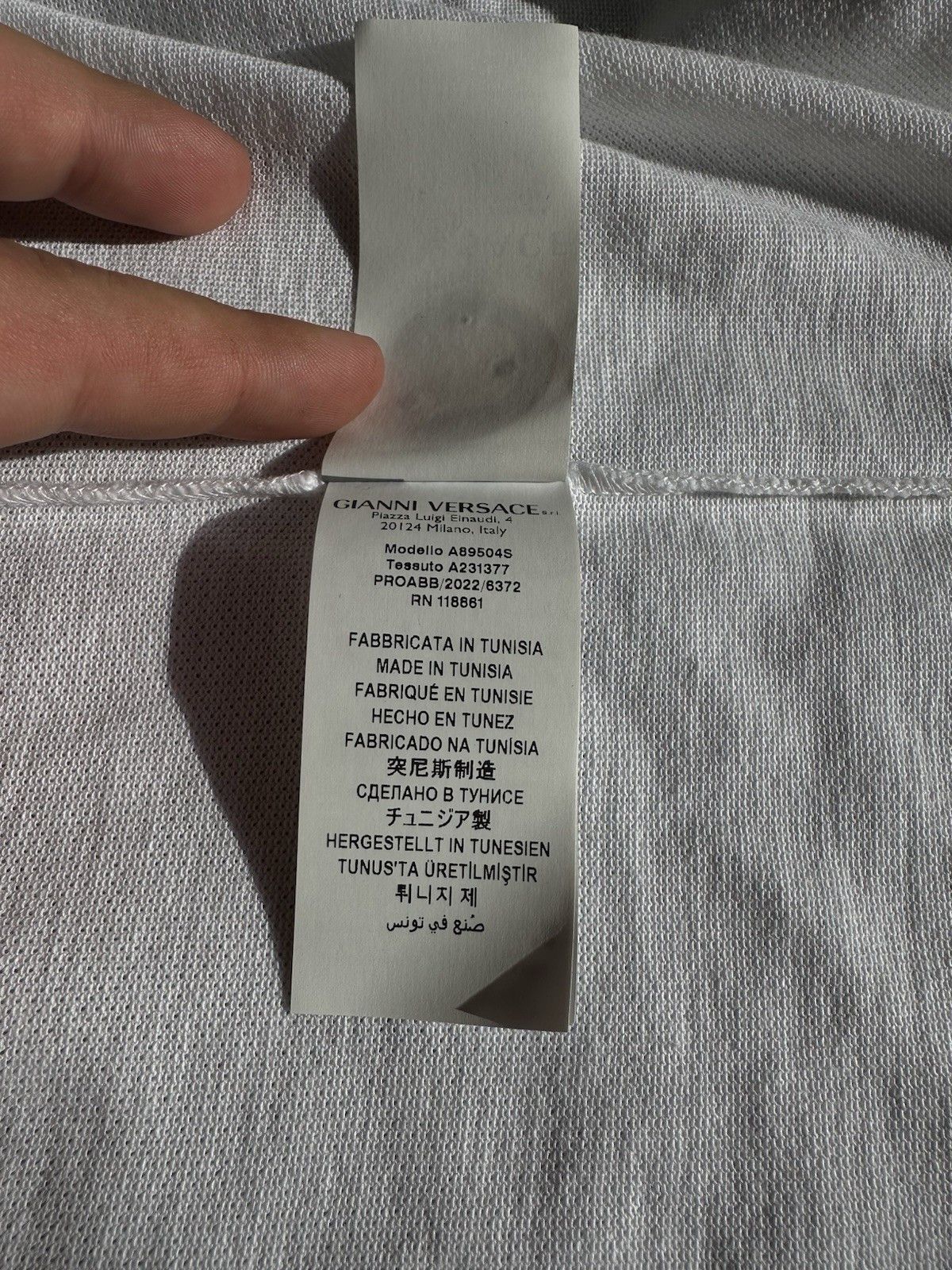Versace White Versace Polo Shirt With Golden Greek Keys Around The Size US XL / EU 56 / 4 - 4 Thumbnail