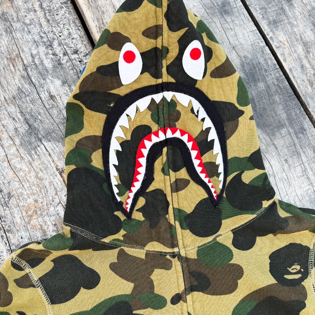 Bape × Nigo 1st Camo Shark Full Zip Hoodie Size XS / US 0-2 / IT 36-38 - 5 Thumbnail